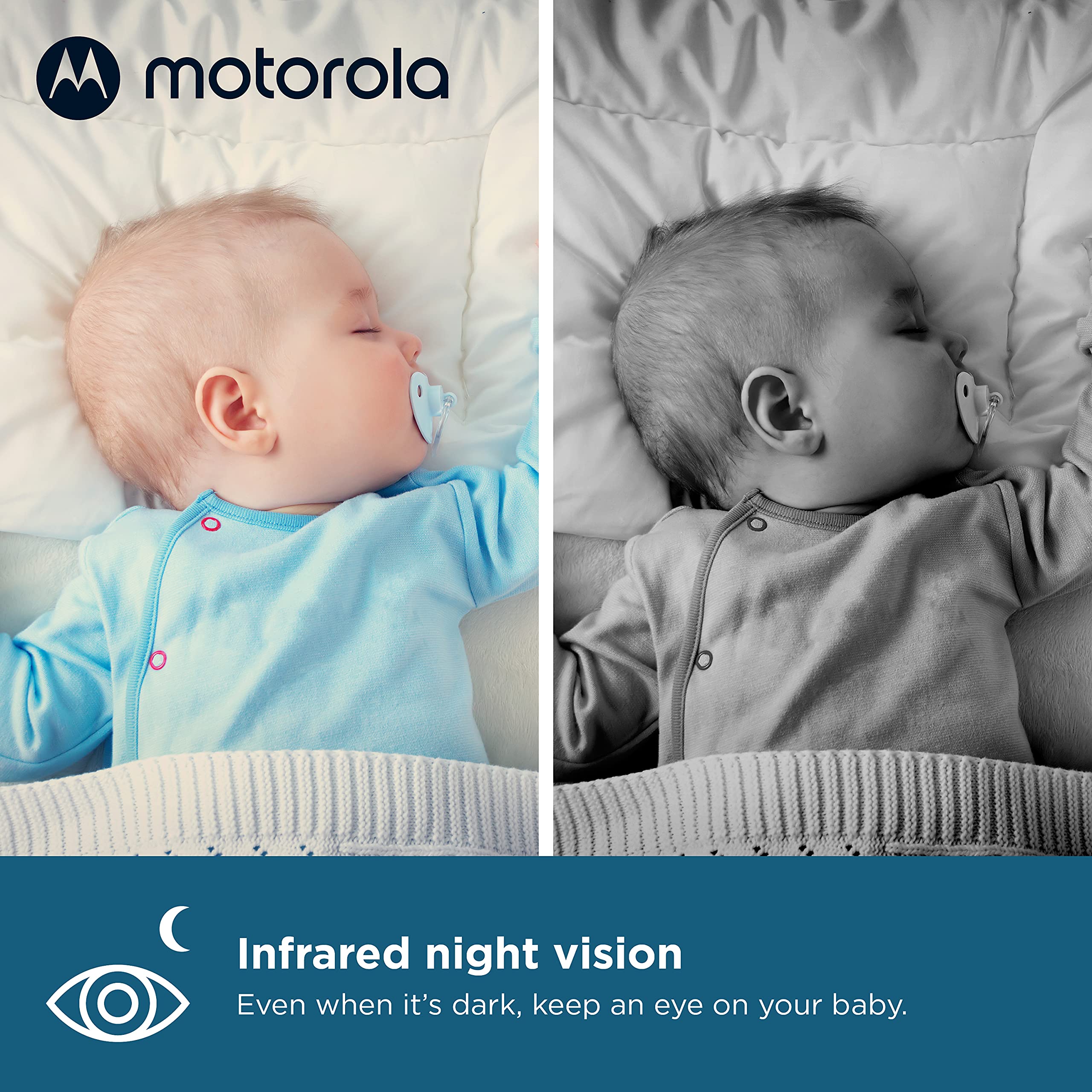 VM75-2 Baby Monitor with HD Camera & Night Vision - Wireless Video Monitor for Nursery, Home Security & Peace of Mind