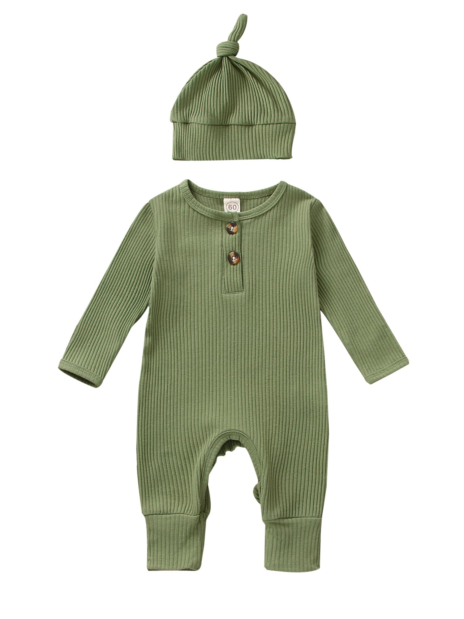 Adorable Baby Knit Ruffle Romper Outfit for Boys & Girls - Newborn Coming Home Clothes 0-18 Months | Perfect for Photoshoots, First Outings & Special Occasions