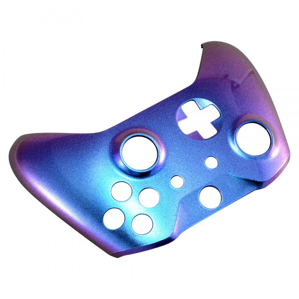 eXtremeRate Purple & Blue Chameleon Replacement Faceplate for Xbox One X/S Controller - Custom Shell Cover for Gaming, Streaming & Esports (Model SXOFP01)