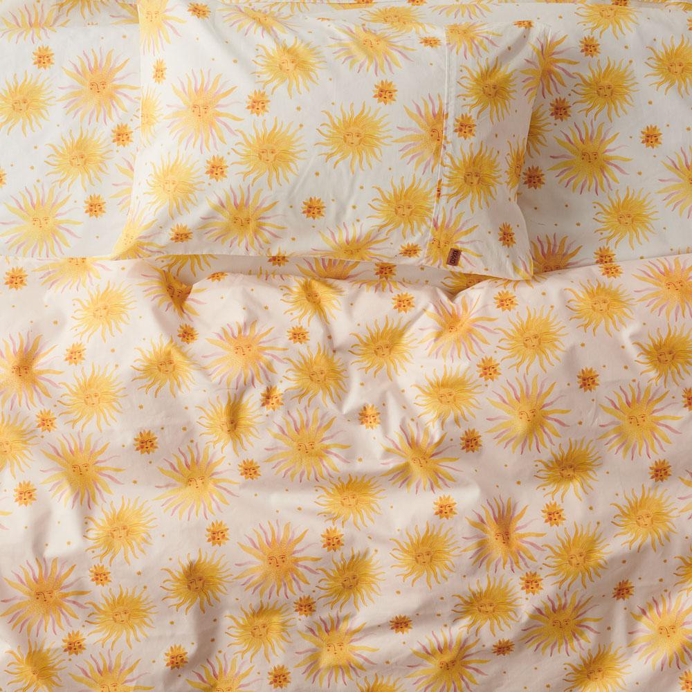 Little Ray of Sunshine 100% Cotton Flat Sheet - Soft & Breathable Bed Sheet for Comfortable Sleep - Perfect for Home, Hotel, and Dorm Room Use