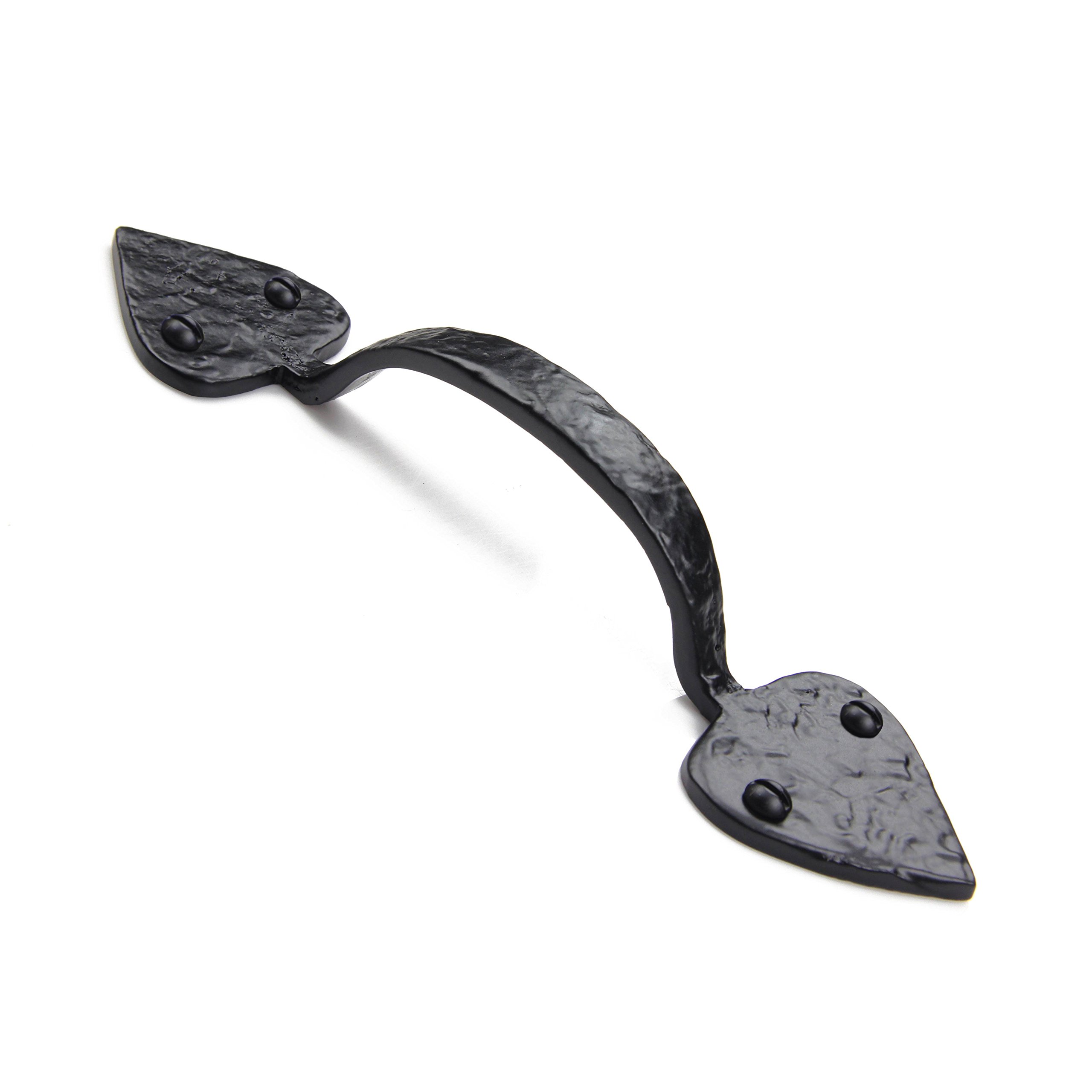 Iron Valley - Heavy Duty Iron Gate Strap Kit - Black - Secure & Decorative Gate Hardware for Fences, Gardens & Entryways