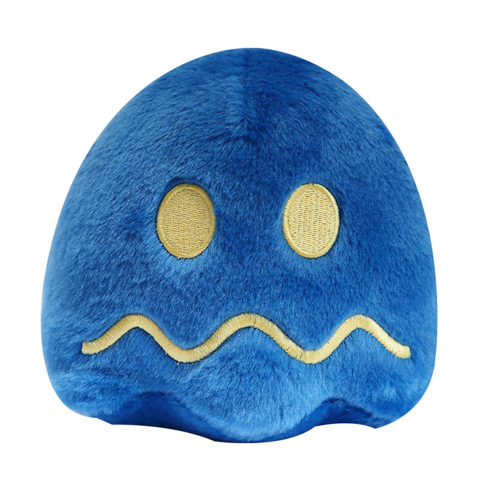 Pingong 6 Inch Pac-Man Ghost Plush Toy - Soft & Cuddly Stuffed Animal for Kids | Perfect for Easter, Children's Day & Birthday Party Decorations | Great Gift Idea for Gamers & Anime Fans (Dark Blue)