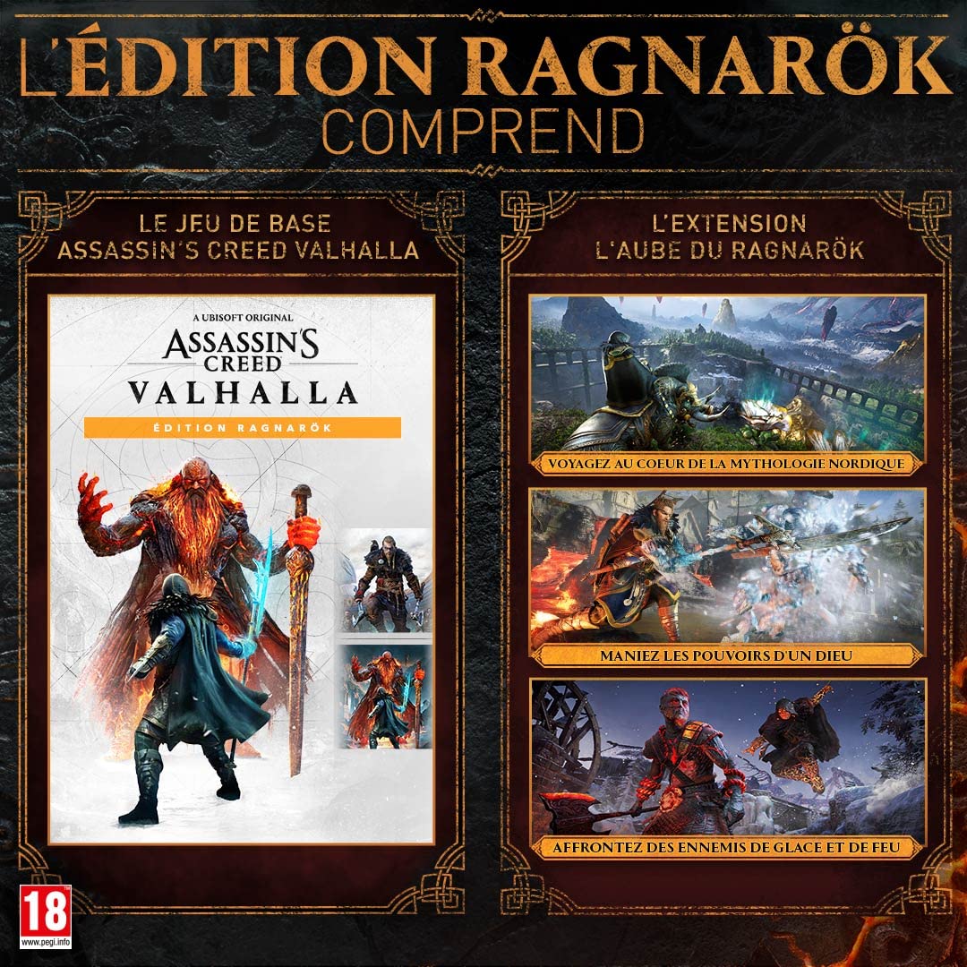 Assassin's Creed Valhalla Ragnarok Edition - PlayStation 4 Game | Viking Adventure RPG | Perfect for Fans of Norse Mythology & Open-World Gaming