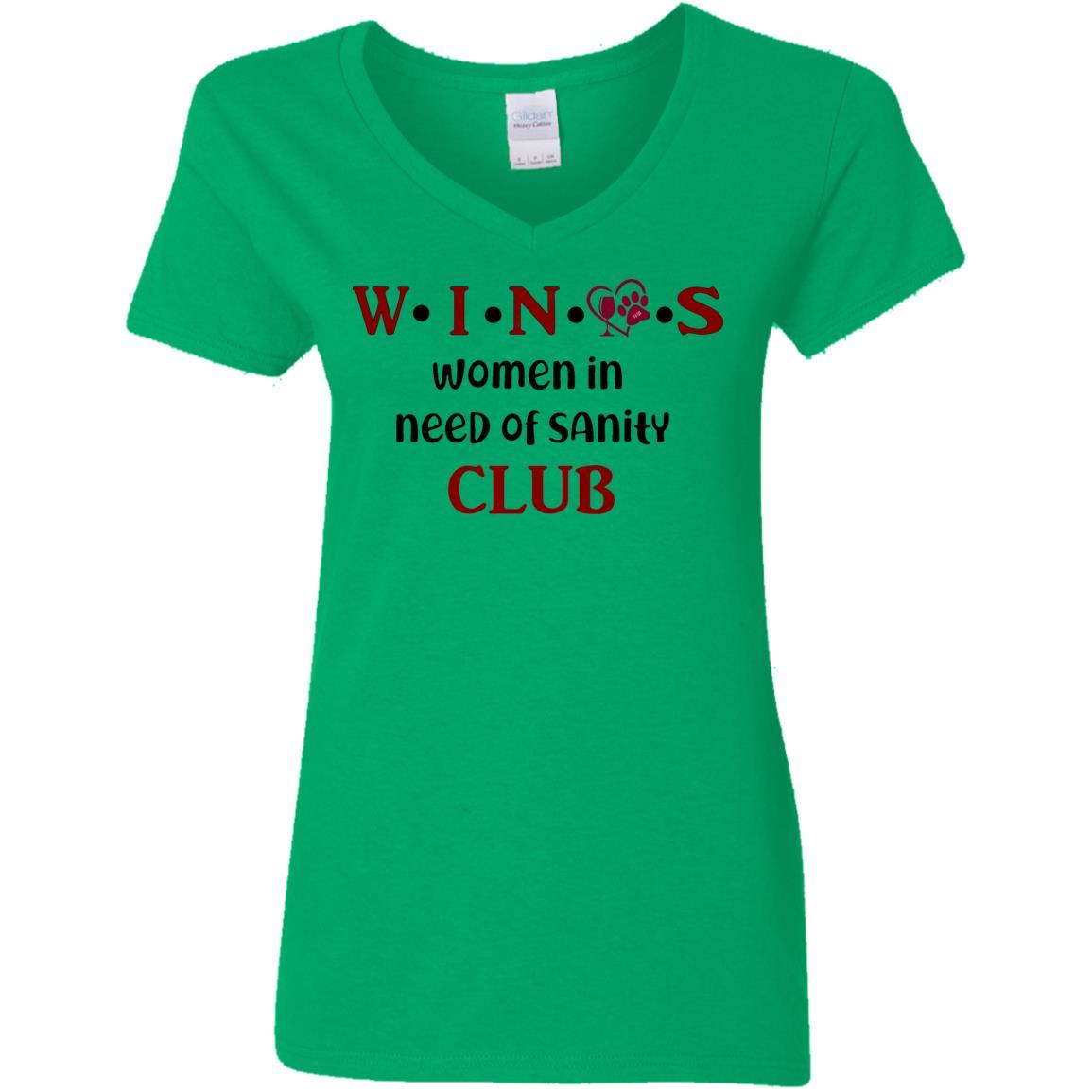 Wine Lovers V-Neck T-Shirt for Women - 5.3 oz Soft Cotton Burgundy Lettering Tee - Perfect for Wine Tasting, Girls Night Out & Casual Wear