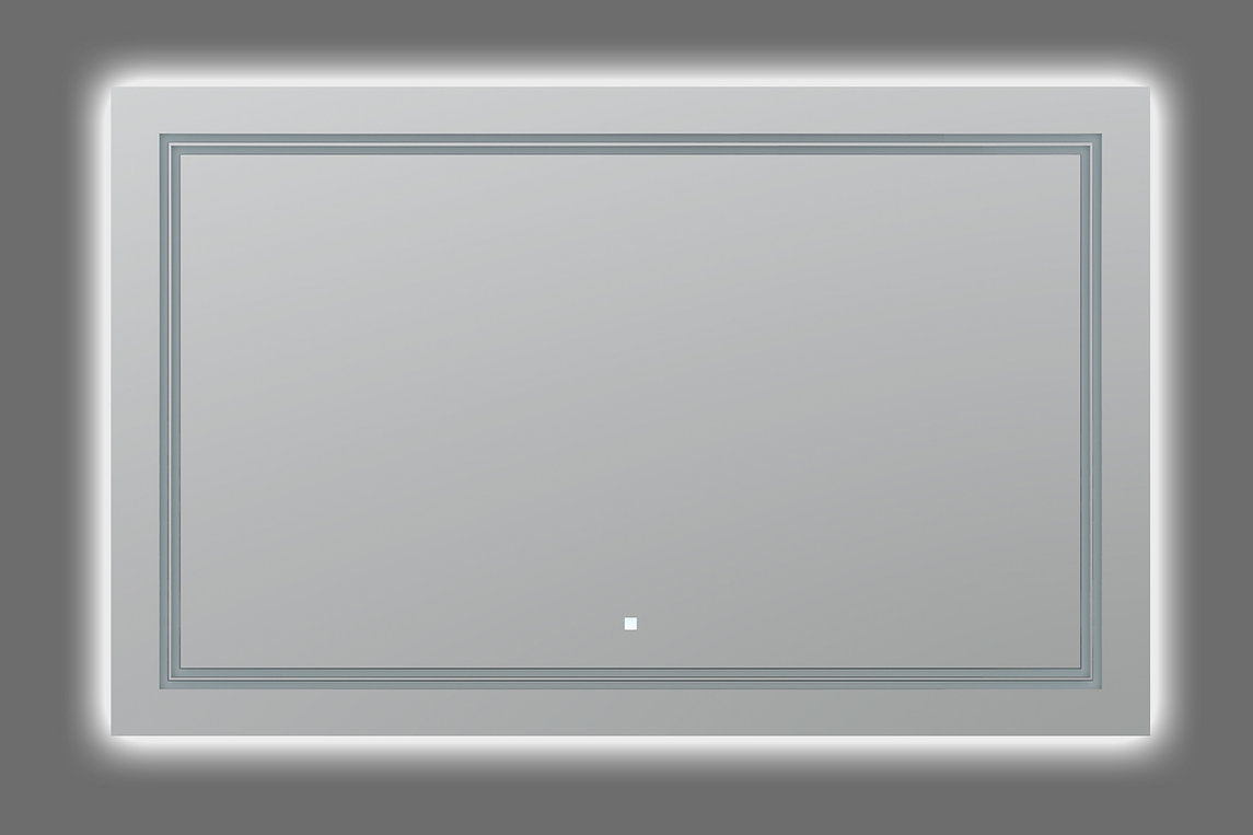 Aquadom SOHO 40x30 Inch LED Lighted Bathroom Mirror with Anti-Fog, Dimmable Touch Control - Perfect for Modern Vanity, Makeup, and Shaving