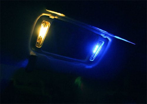 2-Pack Ultra Blue 3 SMD 6641 LED Bulbs - Replacement Lights for Car Vanity Mirror & Sun Visor - Bright Illumination for Makeup Application & Night Driving