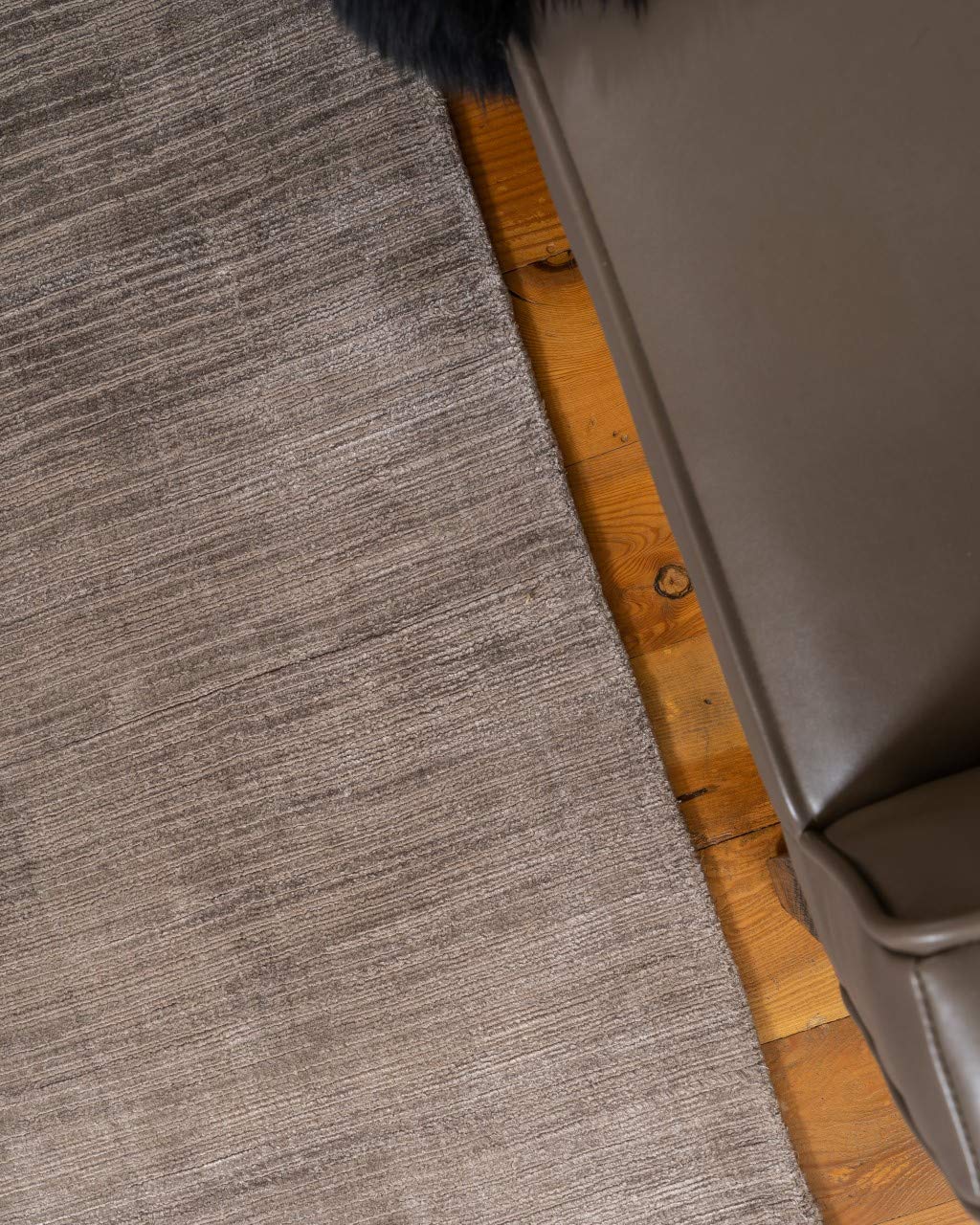 Eco-Friendly Hand Loomed Natural Fiber Area Rug - Rectangle Manning Contemporary Design, Handmade Durable Accent Rug in Grey, 6' x 9' - Perfect for Living Room, Bedroom, or Office Decor