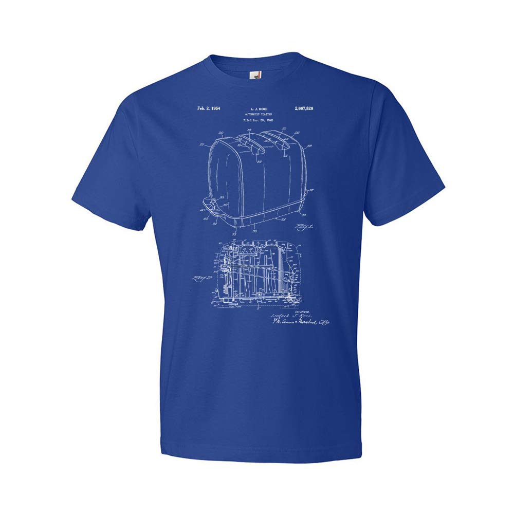 Radiant Control Toaster Patent Graphic T-Shirt - Funny Kitchen Apparel, Unique Cooking Gift for Chefs, Toaster Blueprint Design, Restaurant Staff Uniform - Perfect for Cooking Enthusiasts & Food Lovers