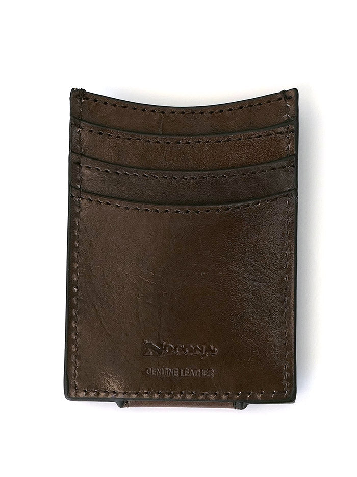 Nocona N5426504 Men's Western Money Clip with Red Floral Inlay - Magnetic Money Holder for Cash & Cards - Perfect for Gifts, Travel, and Everyday Use