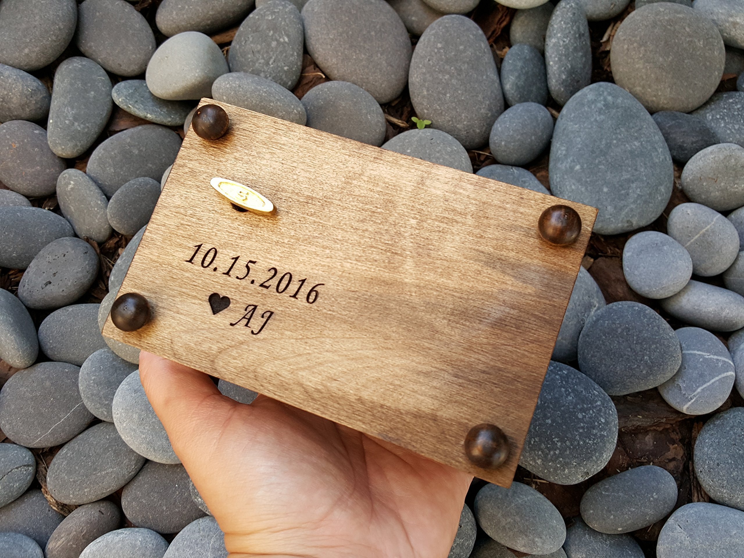 Personalized Handmade Jewelry Music Box - Custom Made for Christening, Baptism & First Communion Gifts - Elegant Keepsake Box for Jewelry Storage & Special Occasions