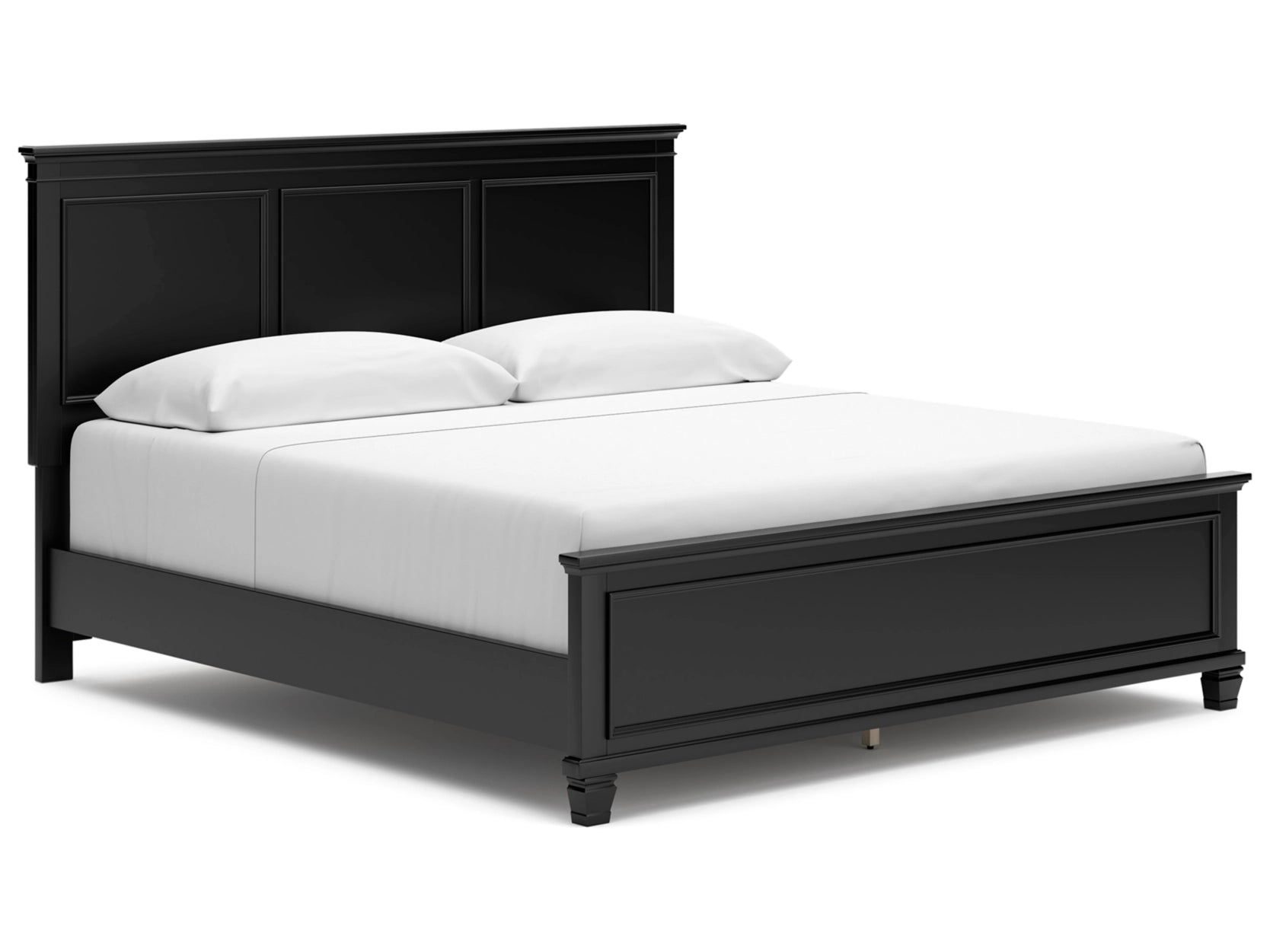 Laney Bed Frame - Queen Size, Modern Platform Bed with Wooden Slats & Sturdy Metal Legs - Perfect for Bedrooms, Guest Rooms & Apartments