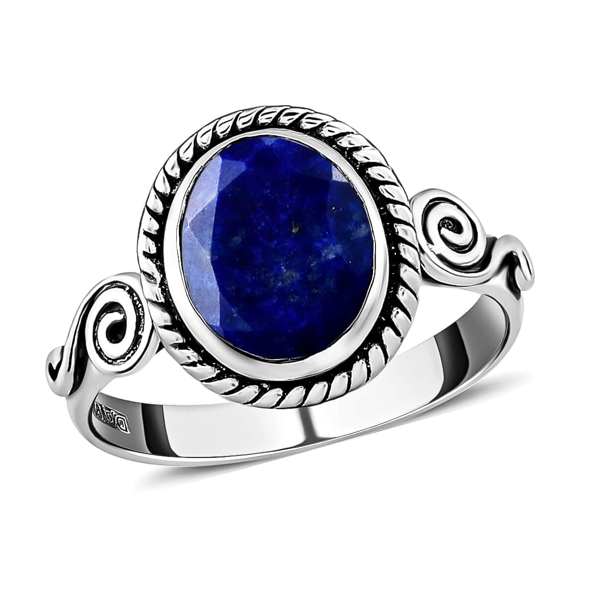 Blue Lapis Lazuli Ring for Women - Stainless Steel Birthstone Jewelry Gift | Anniversary & Special Occasions