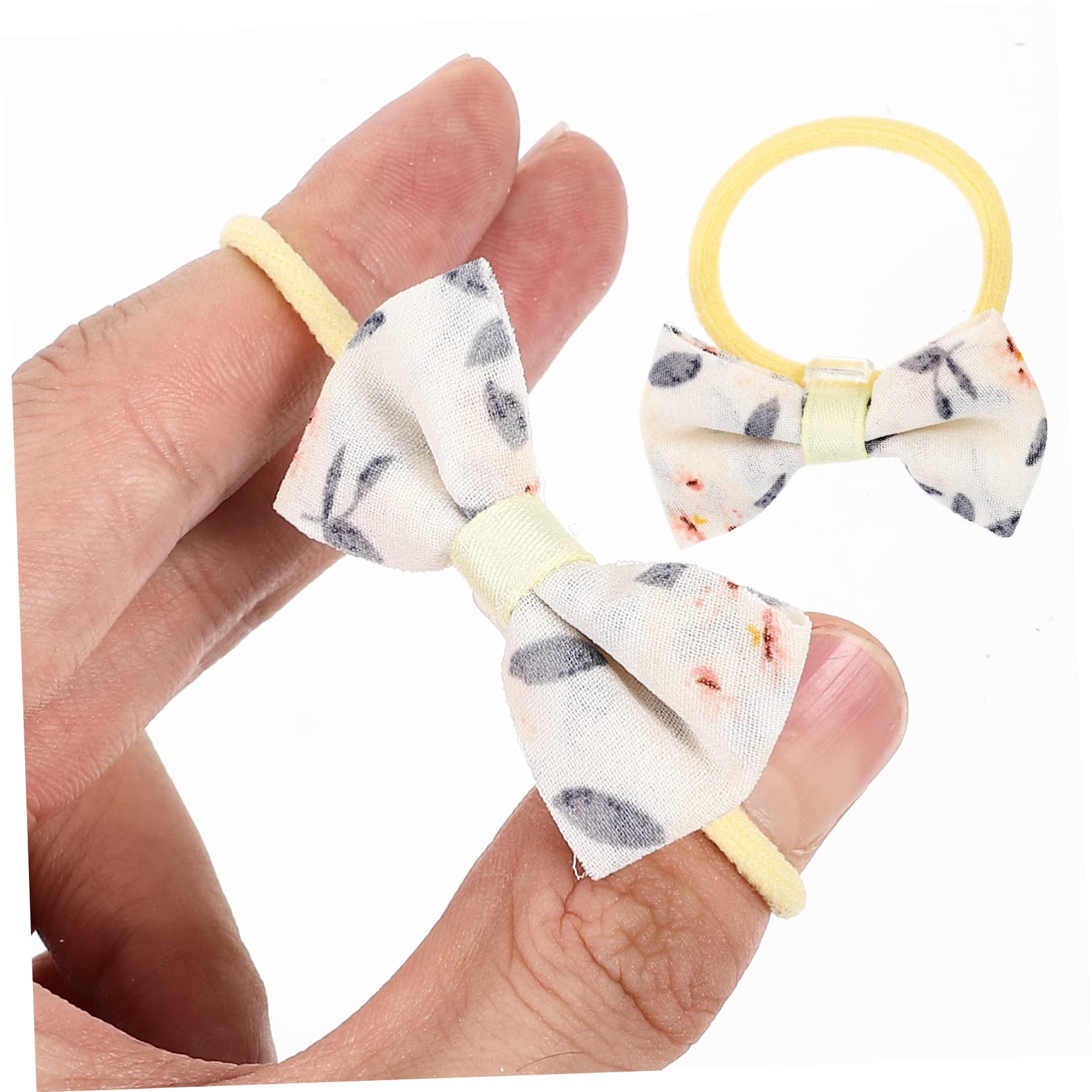 Elegant Bowknot Hair Scrunchies for Women - Mesh Yarn Hair Ties Set for Party & Daily Use