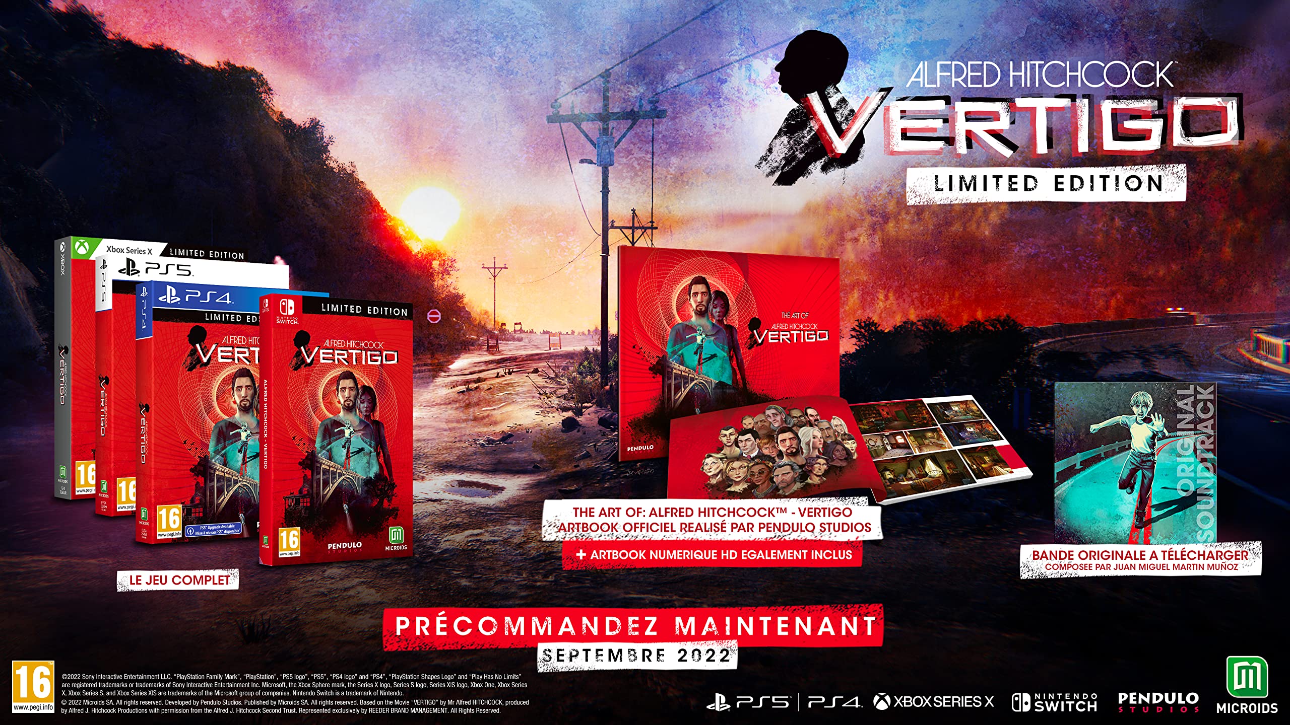 Limited Edition ALFRED HITCHCOCK - VERTIGO PS5 Game | Collector's Item for Horror & Thriller Fans | Perfect for Movie Buffs & PlayStation 5 Enthusiasts