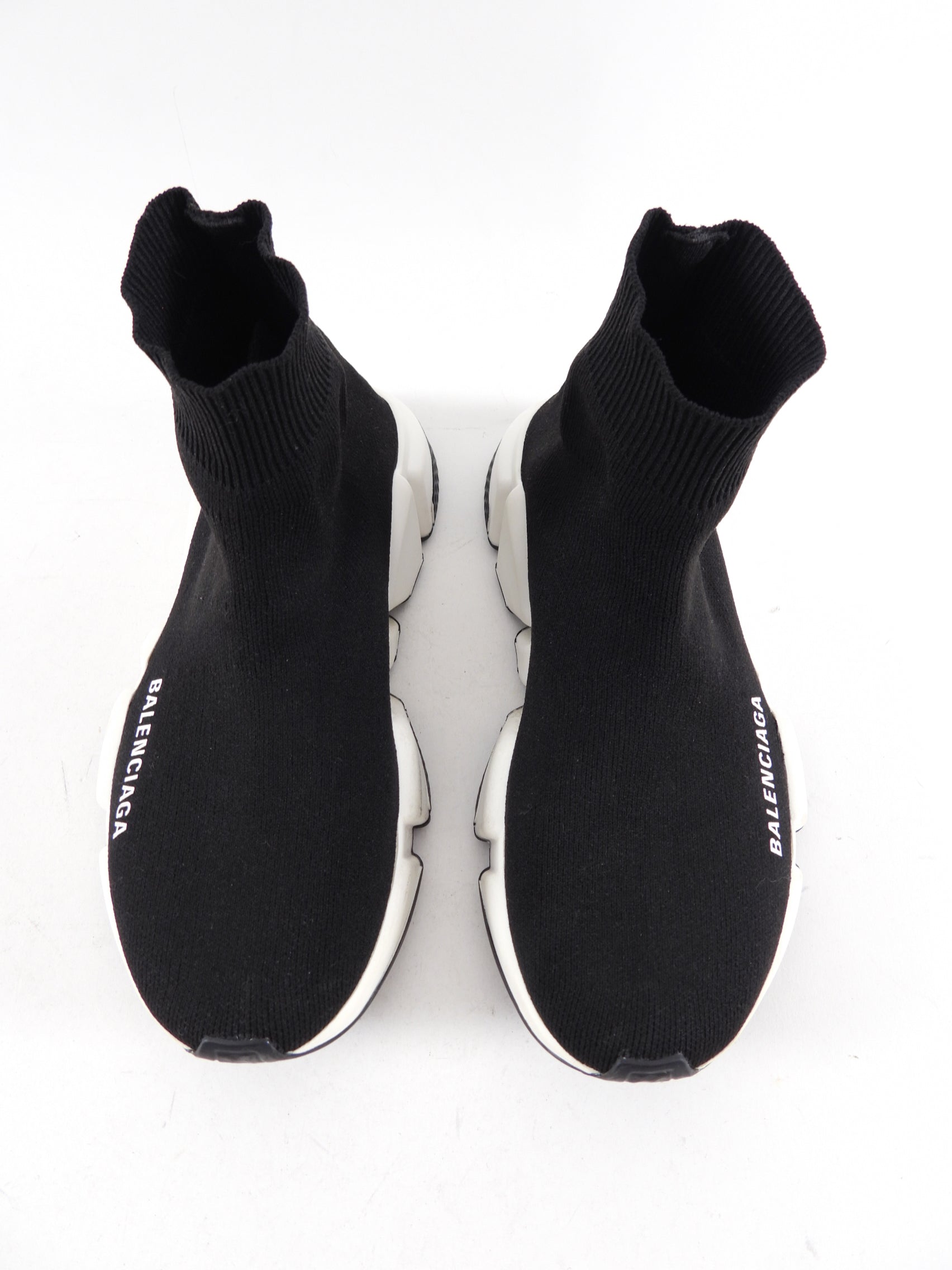 Balenciaga Black Speed Sock Sneakers for Women - Comfortable Running Shoes, Fashionable Athletic Footwear (Size US 4) - Perfect for Gym, Jogging, and Casual Streetwear