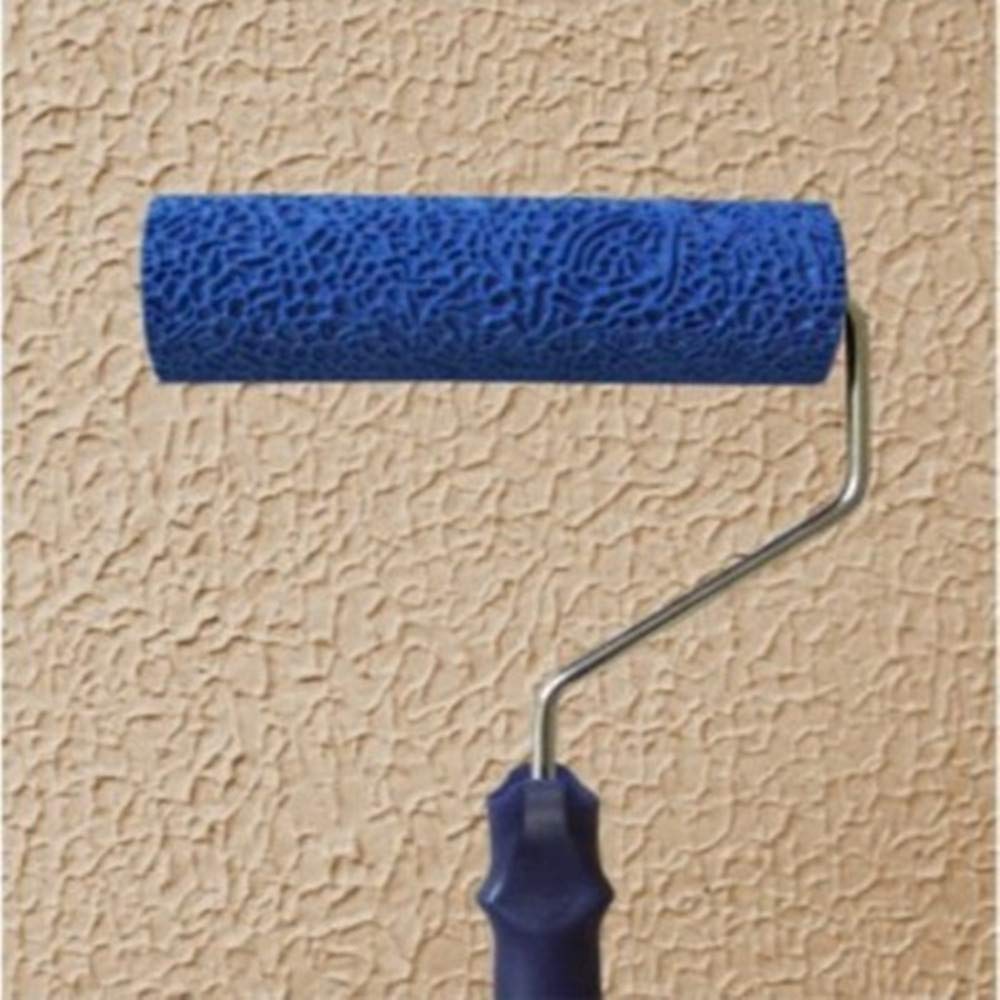 8 Inch Texture Paint Roller - Professional Diatom Mud Wall Painting Tool for Decorative Patterns | Perfect for DIY Home Renovation, Wall Art Projects & Construction Texture Finishing