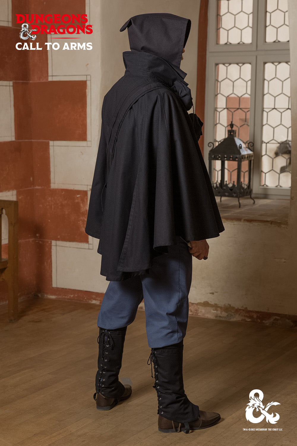 Dungeons & Dragons Rogue Costume Set - Black & Woad Blue Outfit for Cosplay, LARP & Fantasy Roleplaying Games | Perfect for Halloween, Conventions & D&D Sessions