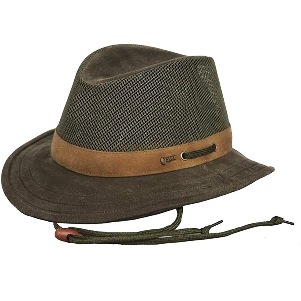 Outback Trading Men's Cotton Oilskin Cowboy Hat - Durable & Stylish Western Hat for Outdoor Adventures, Rodeo, and Ranch Work