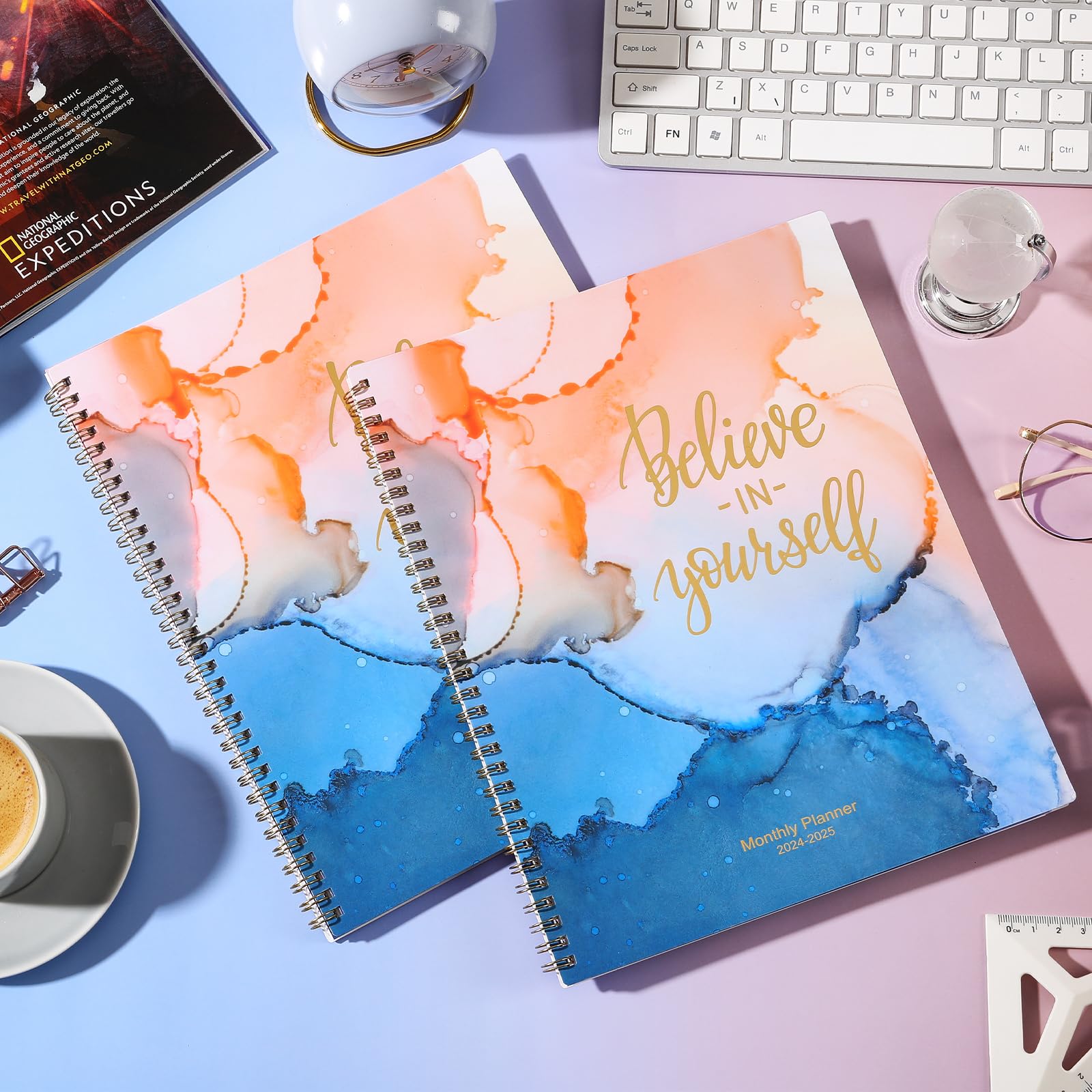 Makapoo 2024-2025 Monthly Planner with Tabs & Pocket - July 2024 to December 2025 Calendar, 9