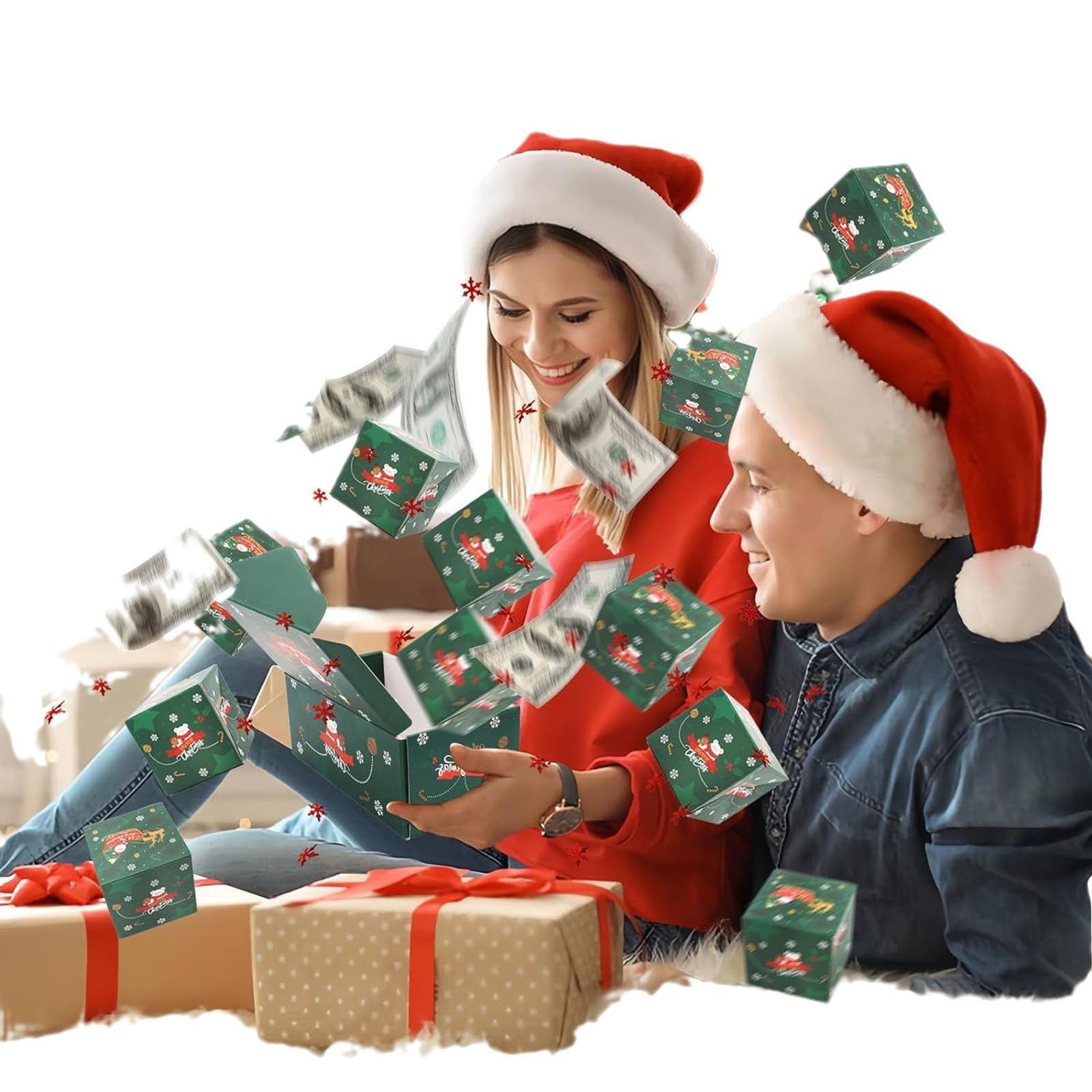Exploding Money Box Gift - DIY Red Envelope Surprise Cash Holder for Christmas, Birthdays & Anniversaries | Fun Way to Present Money Gifts for Parties, Celebrations & Romantic Surprises
