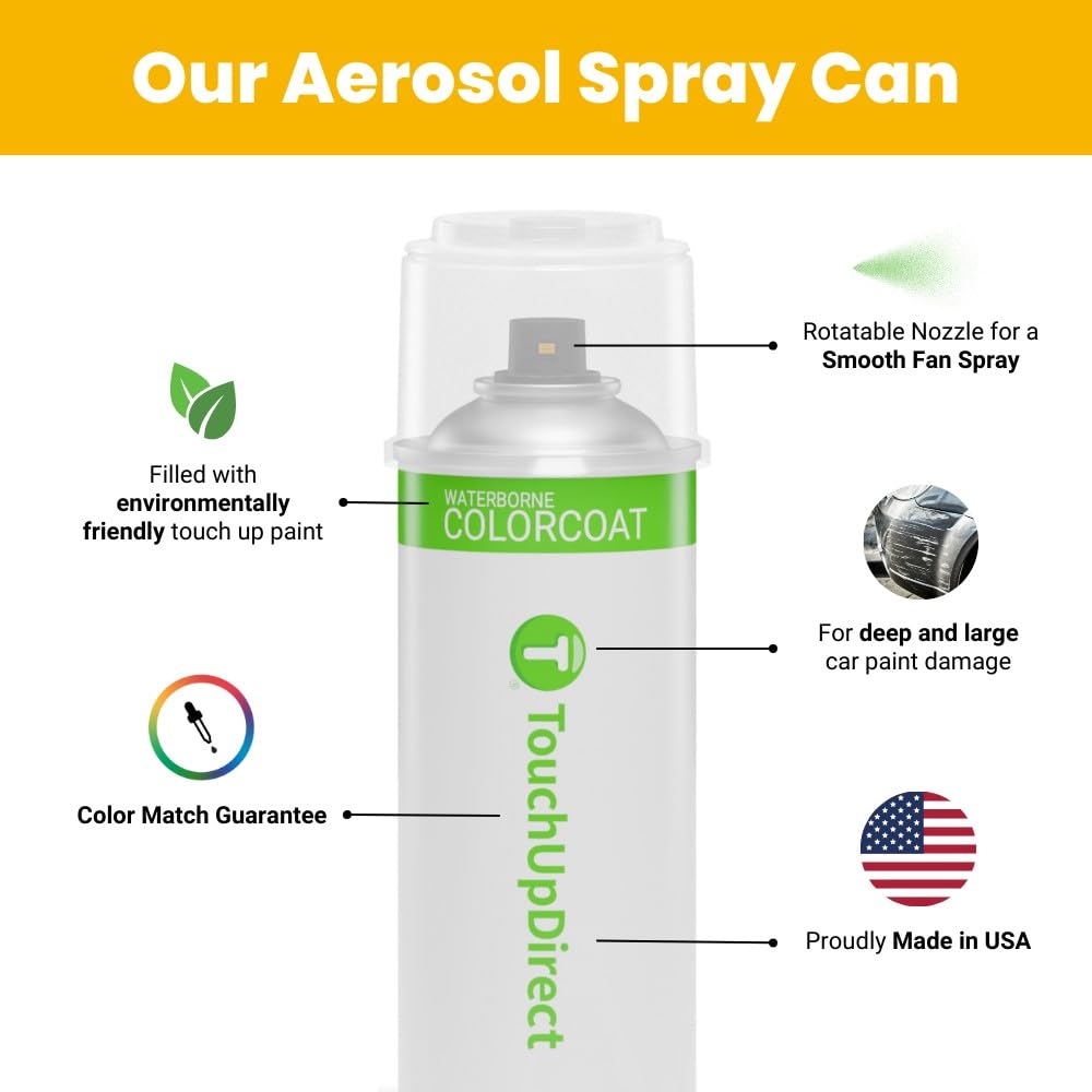 Hyundai Touch Up Paint Aerosol Kit - Exact Match Electric Shadow (USS) | Scratch Repair for Cars, Trucks & SUVs | DIY Automotive Touch-Up Solution
