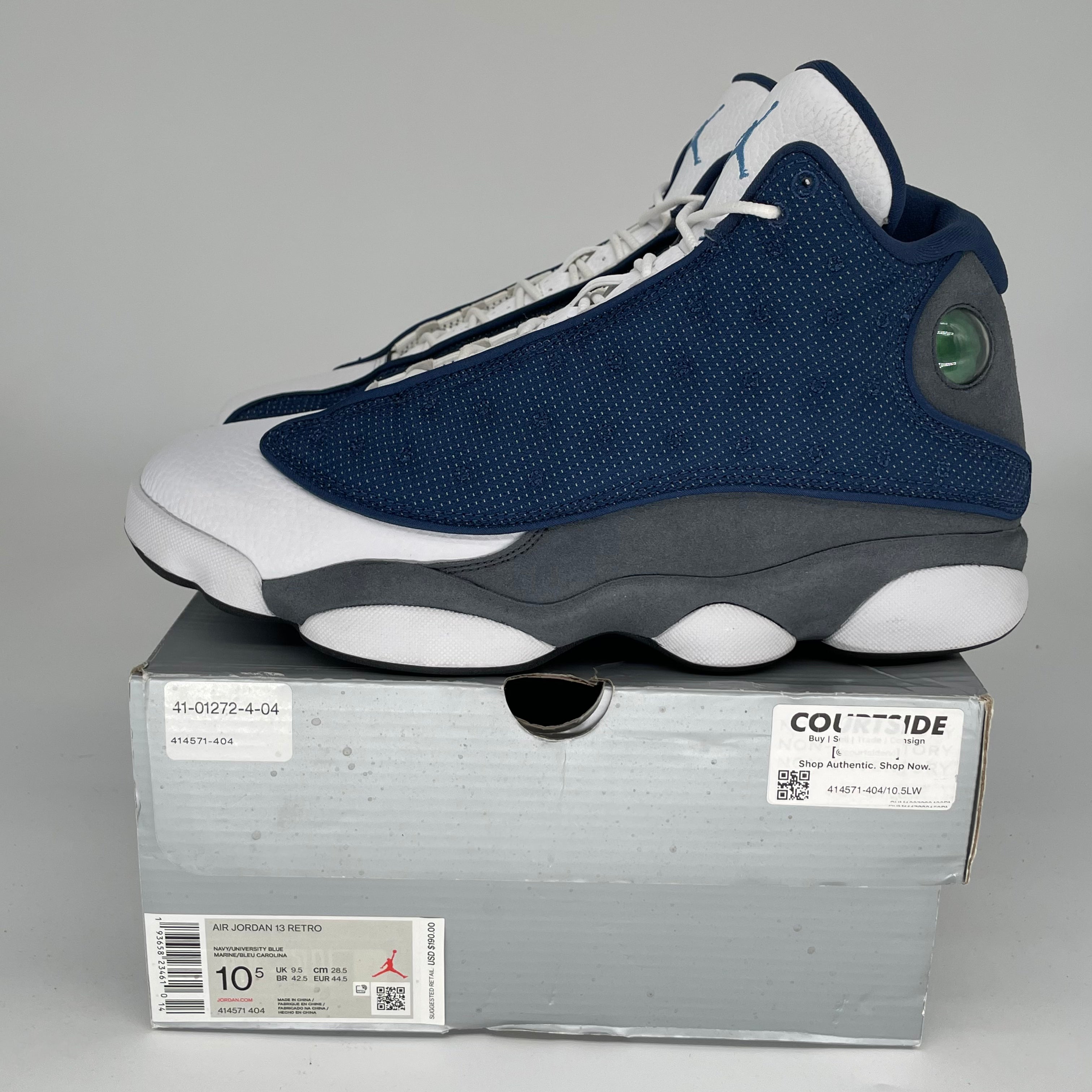 AIR JORDAN 13 FLINT Retro Basketball Shoes Men's Size 10.5 - 414571-404 | Authentic Sneakers for Streetwear & Basketball Games