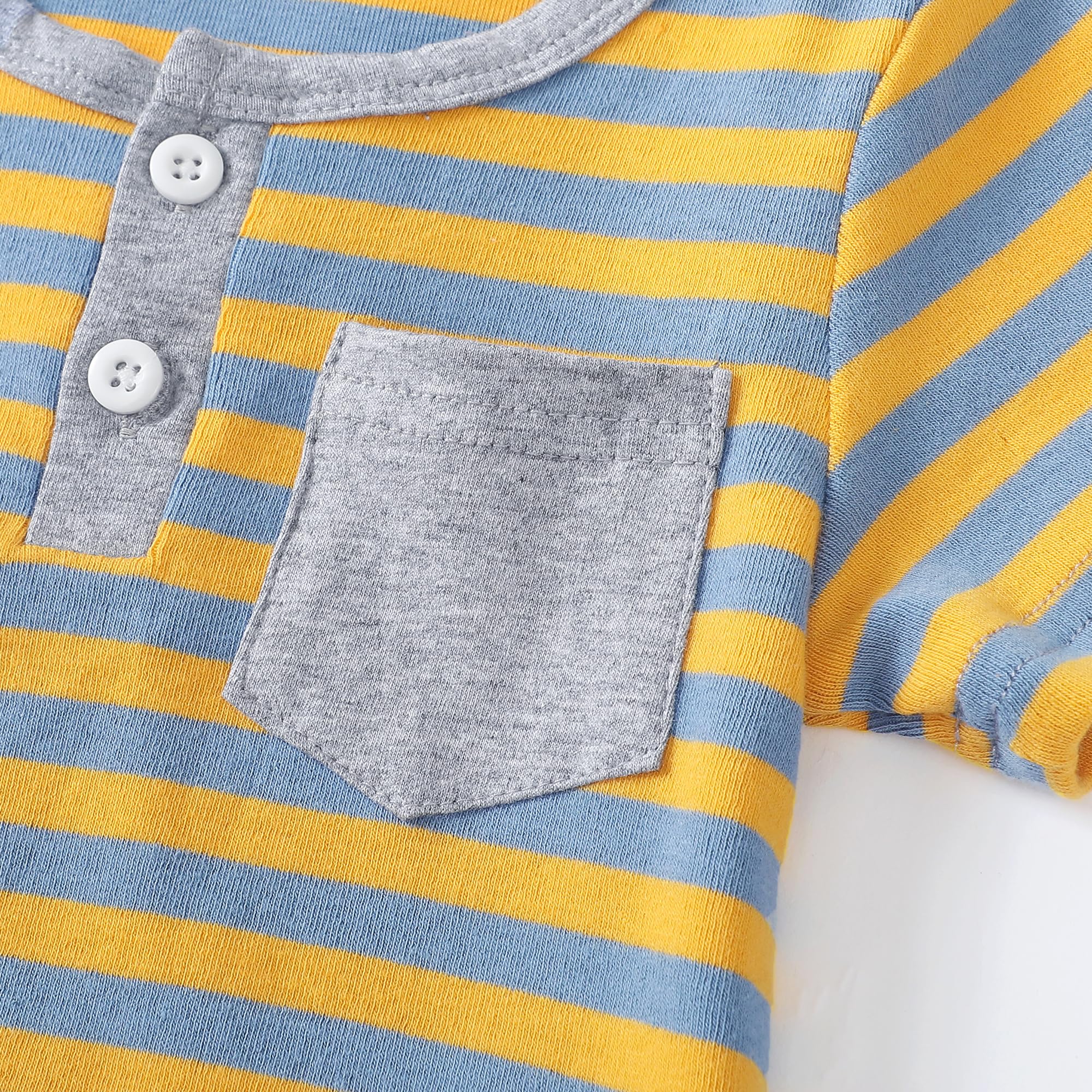 Toddler Boys Summer Outfit Set - Cotton Short Sleeve Shirt & Shorts for Baby Boys | Playtime, Beach & Outdoor Activities