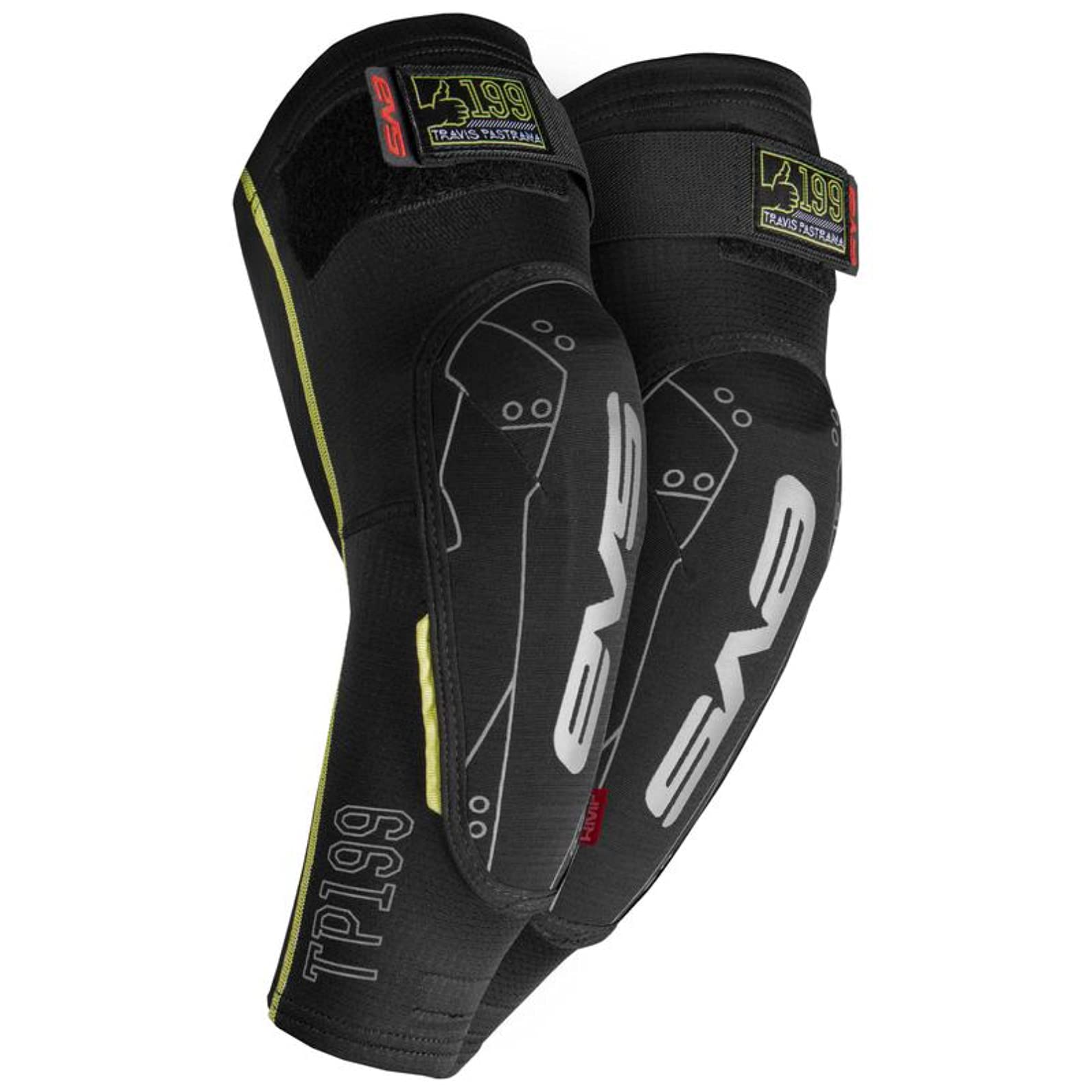 EVS Sports TP199 Elbow Guard - Protective Gear for BMX, Mountain Biking & Motocross - Durable Impact Protection for Extreme Sports & Outdoor Activities