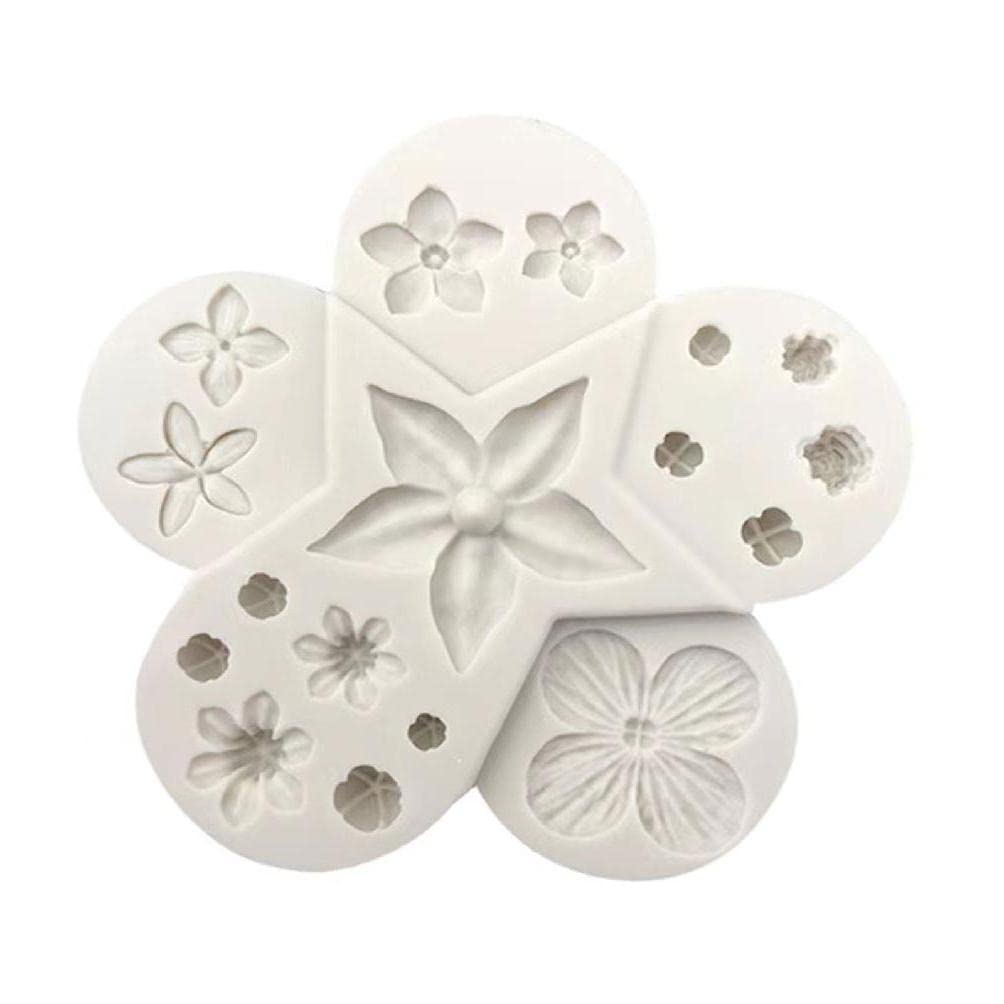 3D Silicone Chocolate Molds - Flower Shaped Cake & Mousse Molds for Baking, Fondant, Candy Making | Perfect for DIY Desserts, Birthday Cakes & Home Baking (Small Size)
