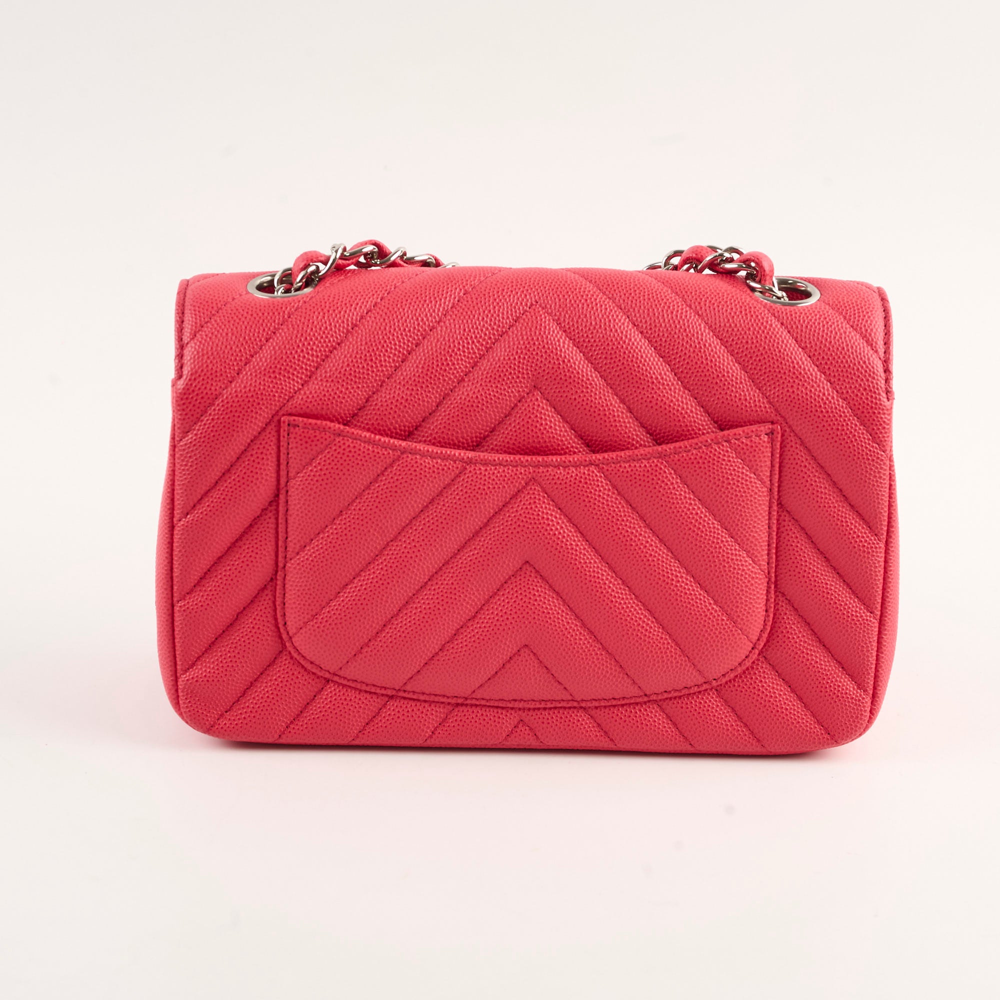 Chanel Mini Rectangular Caviar Coral Leather Crossbody Bag - Luxury Designer Handbag for Women | Perfect for Evening Parties, Date Nights & Special Occasions