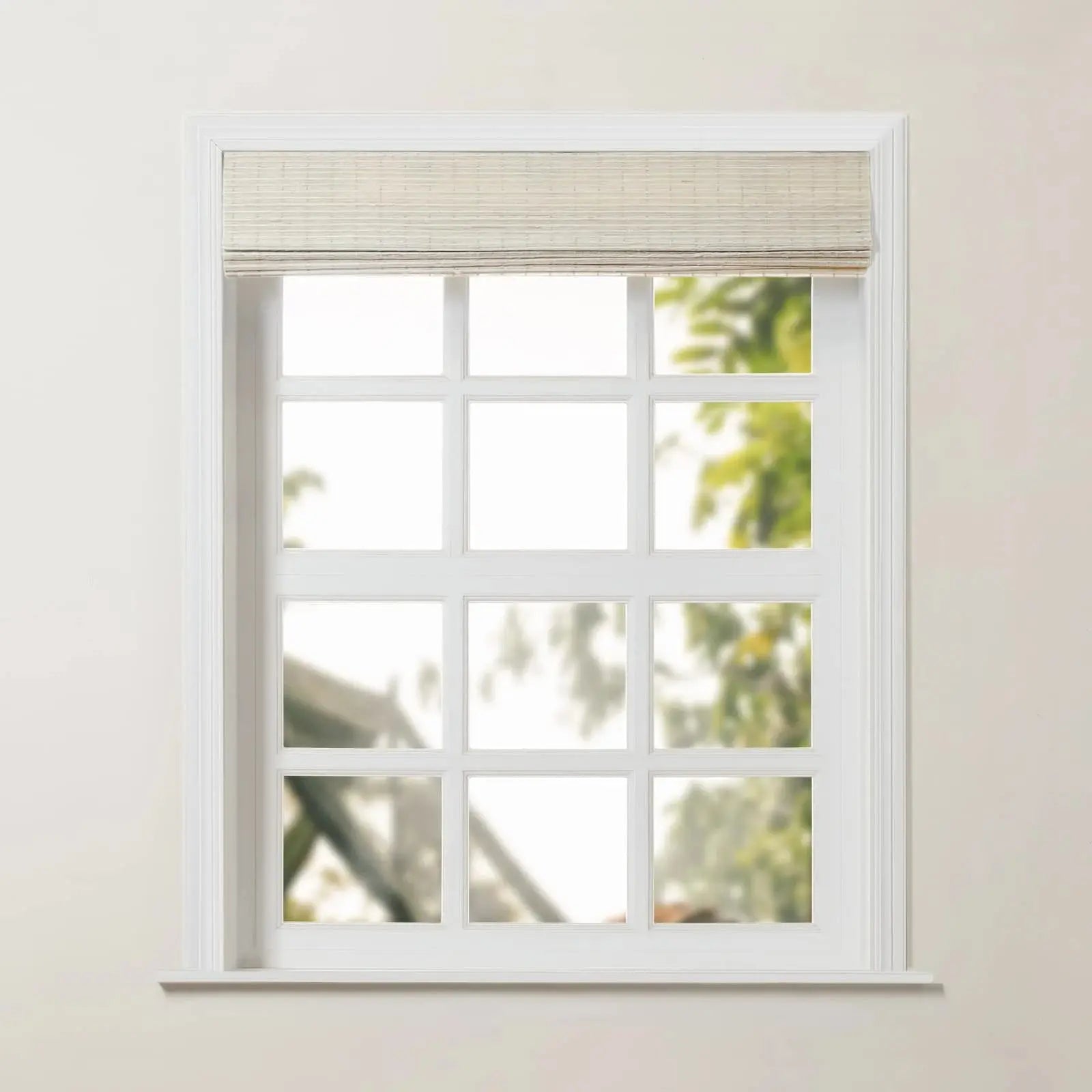 Rae Natural Ramie Woven Wood Window Shades in Mustard - Eco-Friendly Bamboo Blinds for Living Room, Bedroom & Office