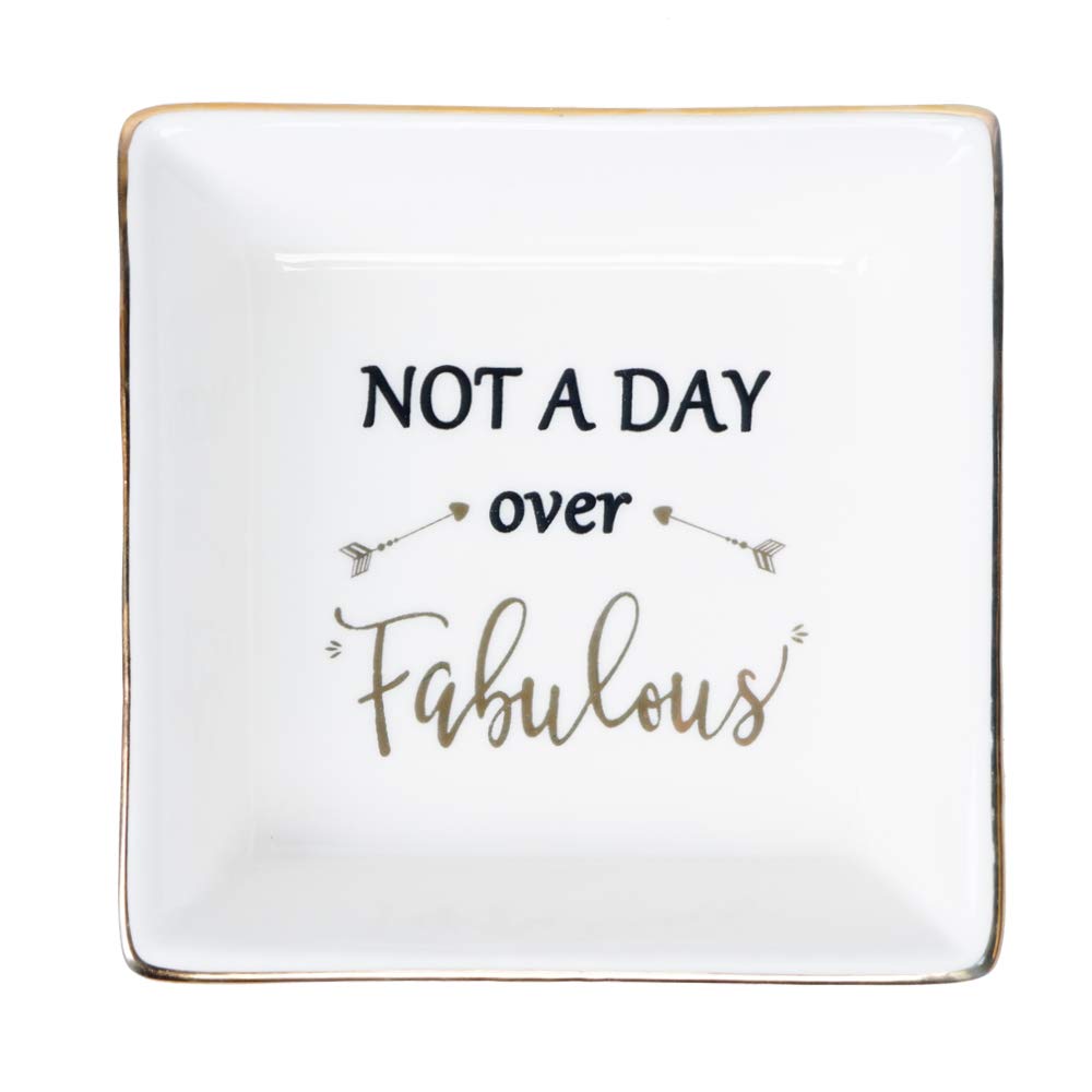 Mother's Day Birthday Valentine's Day Christmas Gifts for Mom - Engraved 'I Love You' Ring Dish - Unique Keepsake Jewelry Holder for Women - Perfect for Home Decor, Jewelry Organization & Special Occasion Gifting