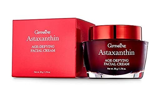 Astaxanthin Anti-Aging Night Cream with Fish Collagen & Hyaluronic Acid - Deep Moisturizing Facial Treatment for Wrinkles & Dry Skin - 1.76oz/50g - Perfect for Nighttime Skincare Routine & Mature Skin Care