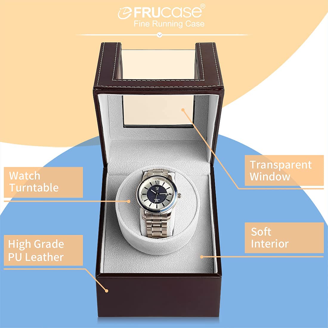 Premium Automatic Watch Winder with Japanese Motor & Battery Option - Luxury Watch Storage Box for Rolex, Omega & More - Perfect for Travel, Display & Nighttime Use