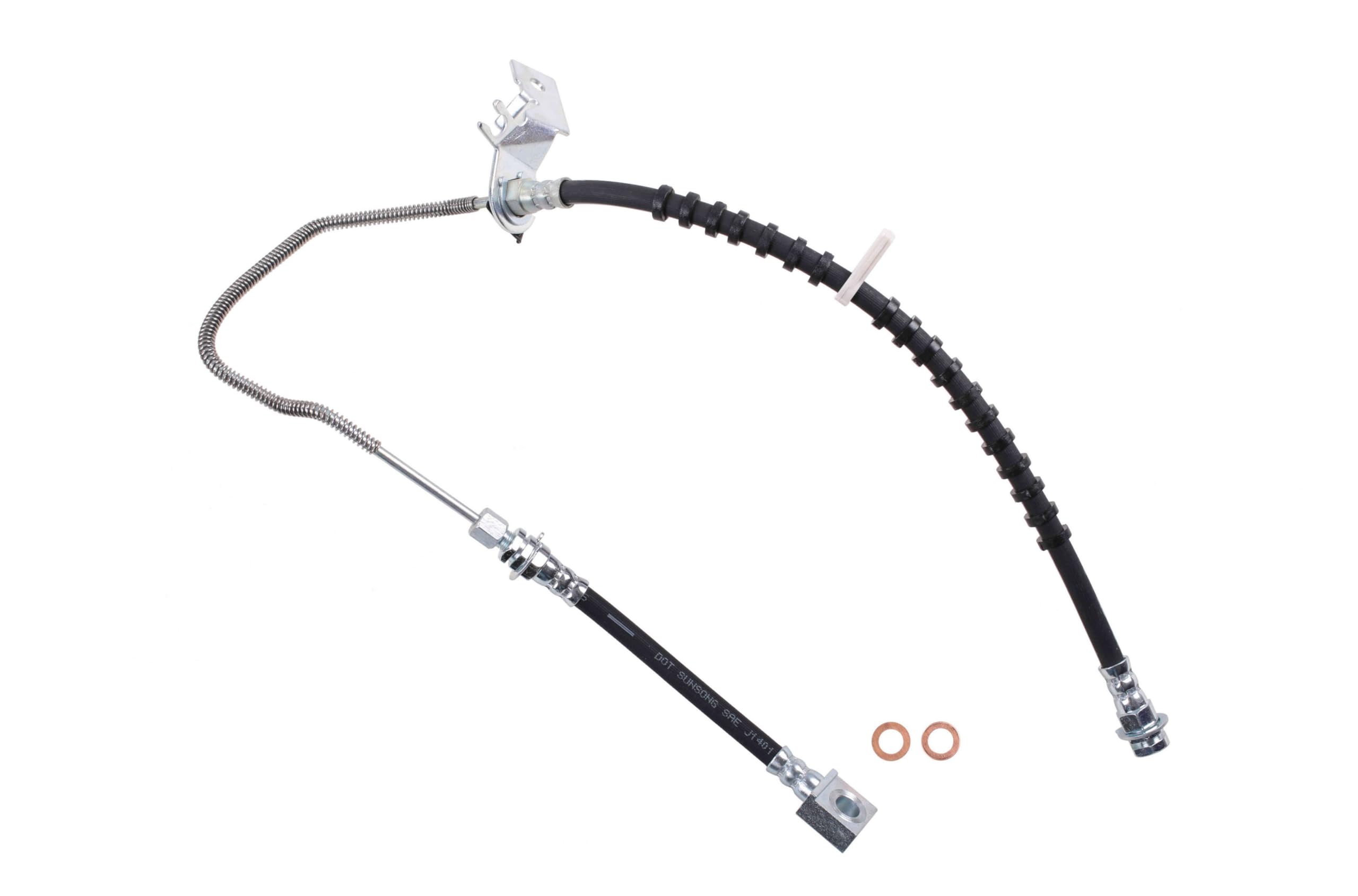 Sunsong 2204375 Brake Hydraulic Hose - High Performance Replacement Hose for Cars, Trucks & SUVs | Durable DOT-Approved Brake Line for Safe Stopping Power | Ideal for Off-Roading, Towing & Daily Commuting