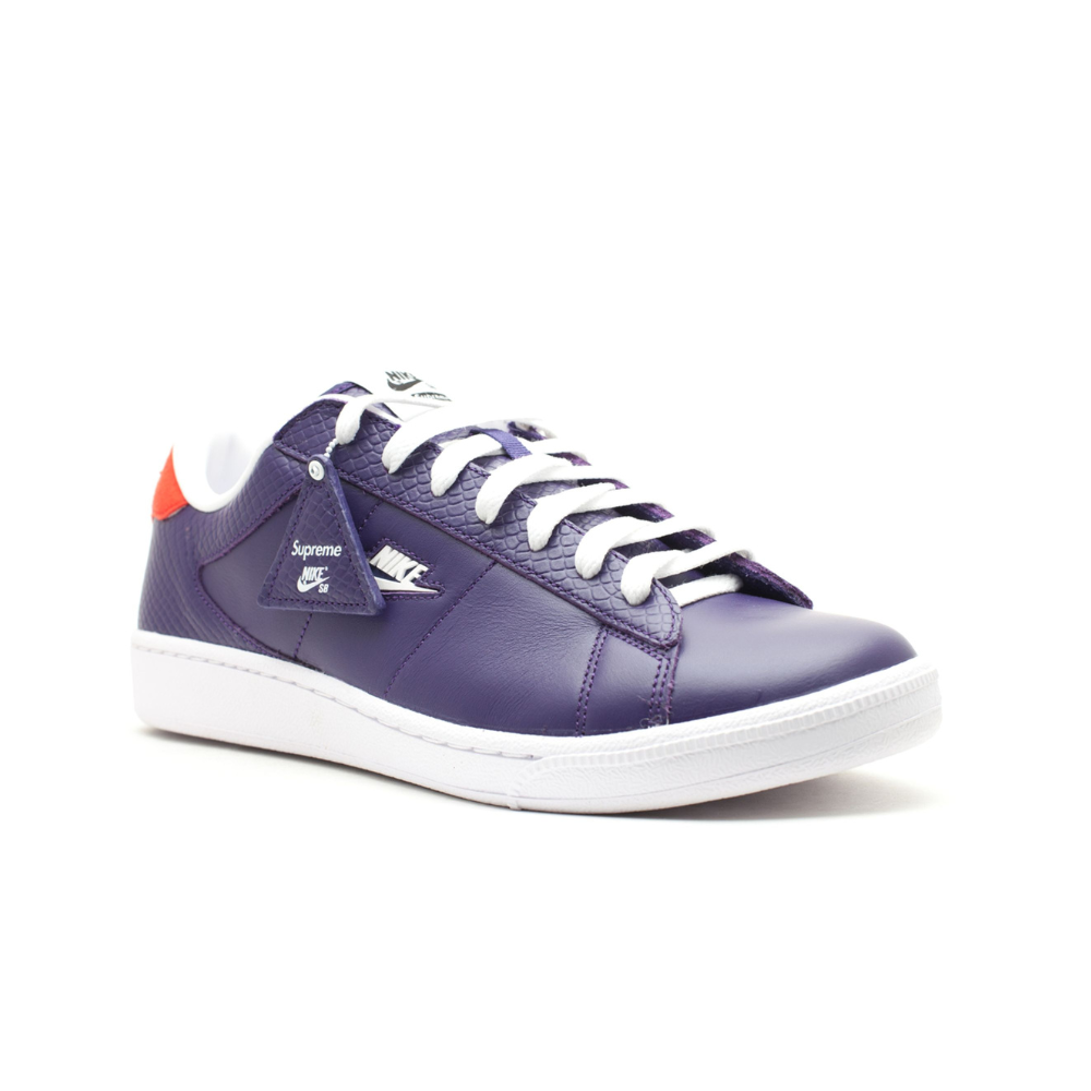 Nike SB Tennis Classic Supreme Sneakers - Ink White & Sport Red Colorway | Men's & Women's Casual Skate Shoes for Streetwear & Urban Fashion