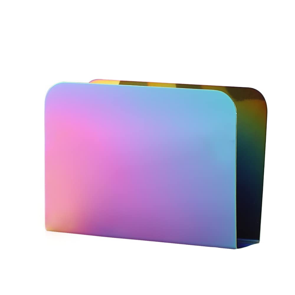 Rainbow Stainless Steel Napkin Holder - Farmhouse Kitchen & Dining Table Accessories for Home & Restaurant Decor | Perfect for Farmhouse, Vintage, and Modern Table Settings