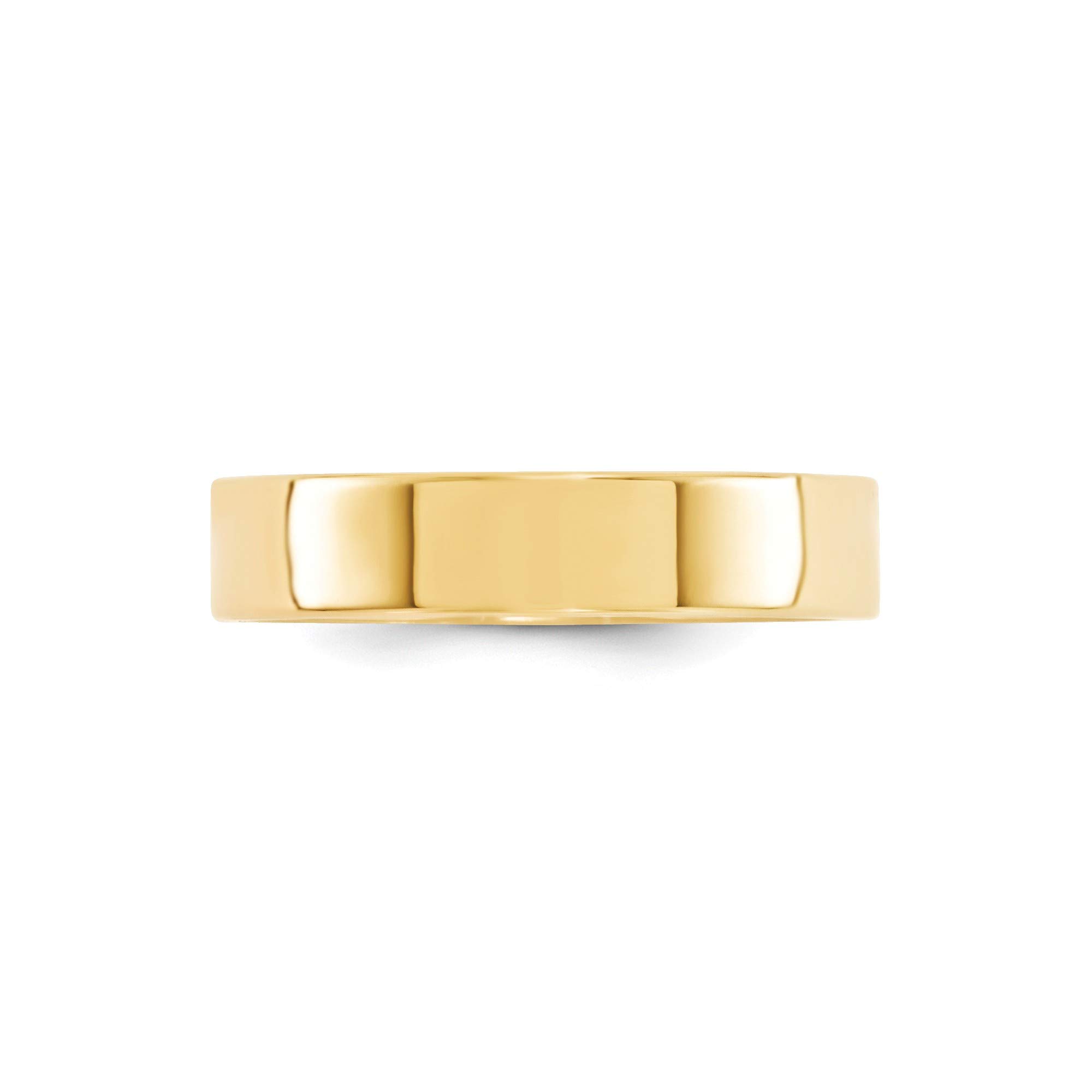 14k Yellow Gold 5mm Comfort Fit Band - Size 8 for Women