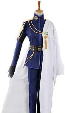 Premium Touken Ranbu Nikkari Aoe Cosplay Costume Set with Wig - Anime Samurai Warrior Outfit for Conventions, Halloween & Cosplay Events