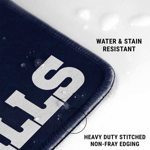 Skinit Extra Large Gaming Mouse Pad - Officially Licensed NFL Buffalo Bills Distressed Design with Stitched Edges | Waterproof & Non-Slip Rubber Base | XXL Desk Mat for Keyboard & Mouse | Perfect for PC Gaming, Office Work & Home Computer Setup