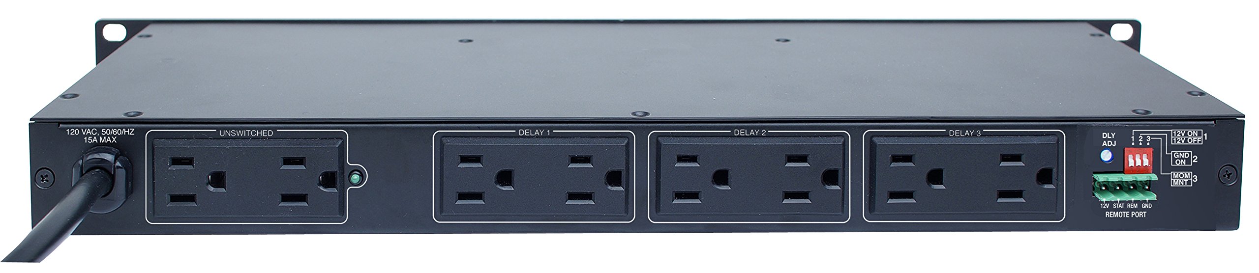Furman M-8S Power Conditioner with Surge Protection - Premium Black for Home Theater & Studio Equipment