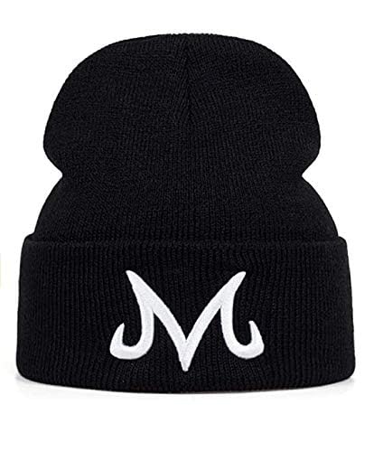 Jun New Brand Majin Buu Winter Hat - Cotton Knitted Beanie for Men & Women in Black & White - Warm Winter Accessory for Outdoor Activities, Snow Sports & Casual Wear