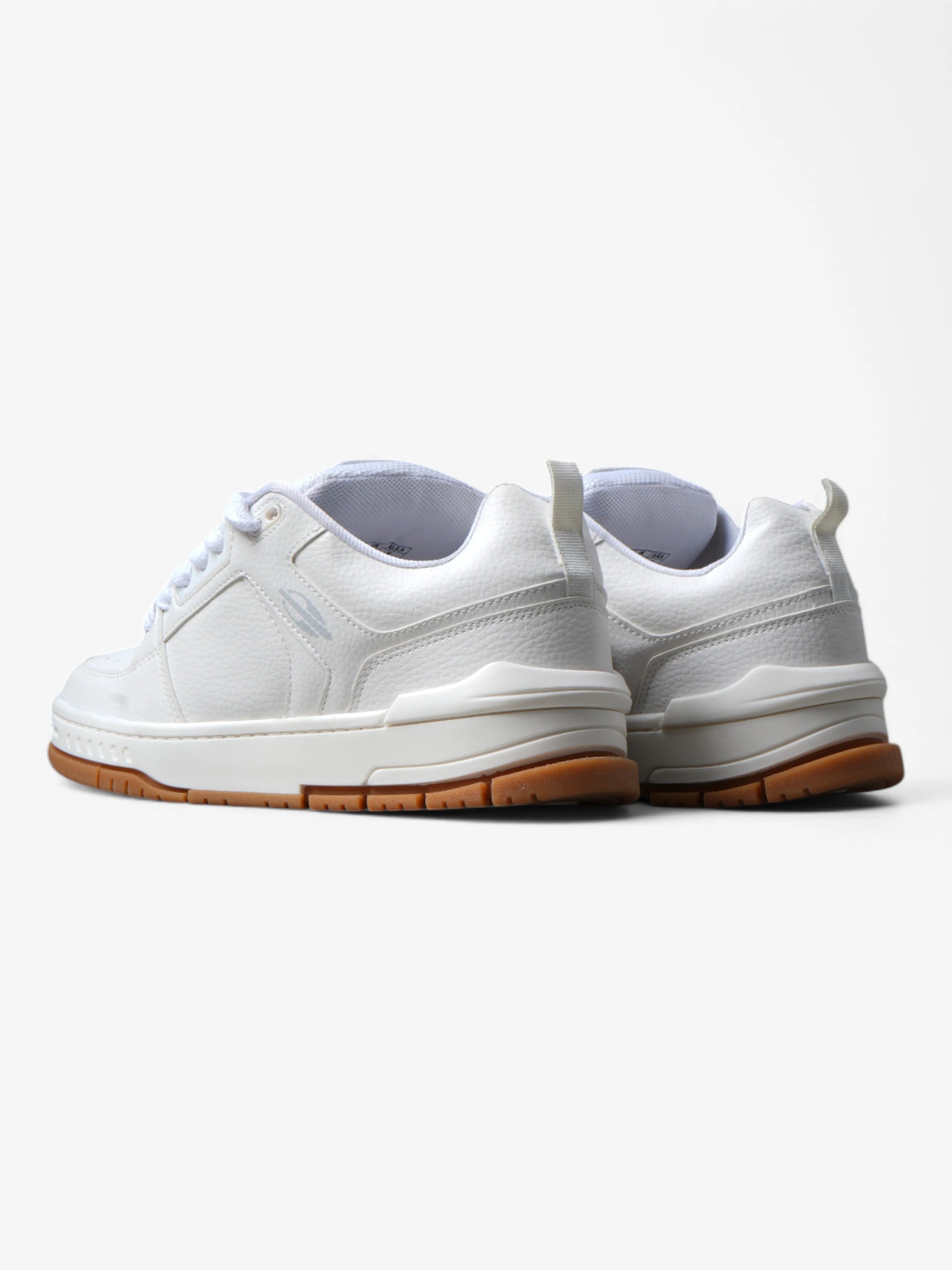 Mormaii Crest White Gum Sneakers - Men's Casual Shoes for Running, Walking & Everyday Wear | Lightweight & Comfortable