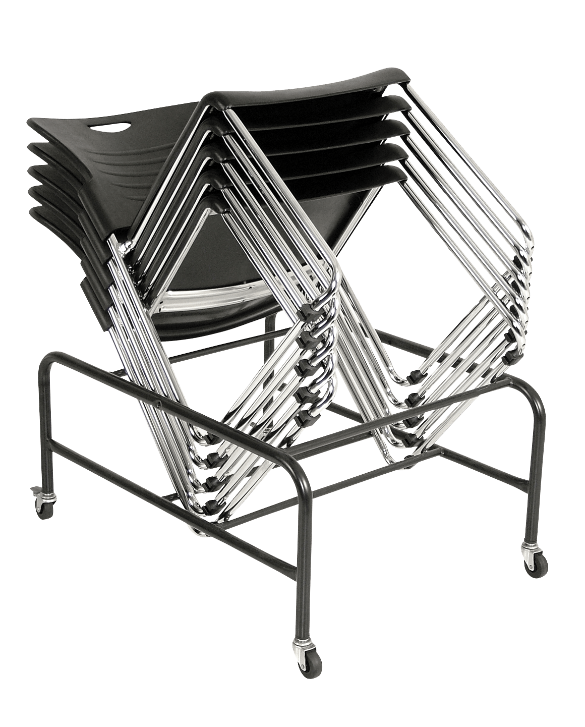 Eurotech AIRE S5000 Plastic Stackable Chairs - Set of 4 - Durable & Lightweight Stacking Chairs for Office, Classroom, Conference Room, and Event Seating