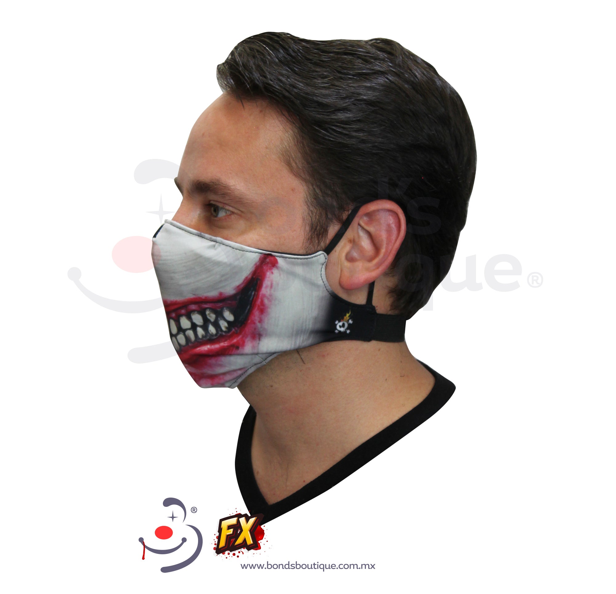 Halloween Face Masks - 3 Pack Disposable Halloween Face Coverings for Adults & Kids - Spooky & Fun Halloween Party Masks for Trick or Treat, Costume Parties & Halloween Events