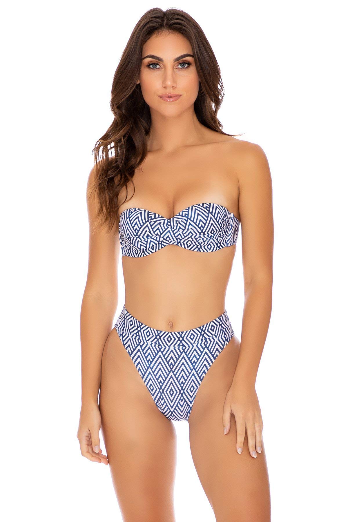 Luli Fama MESMERIZED High Leg Banded Waist Swimsuit Bottom - Sexy Brazilian Bikini for Women, Perfect for Beach Vacations & Pool Parties