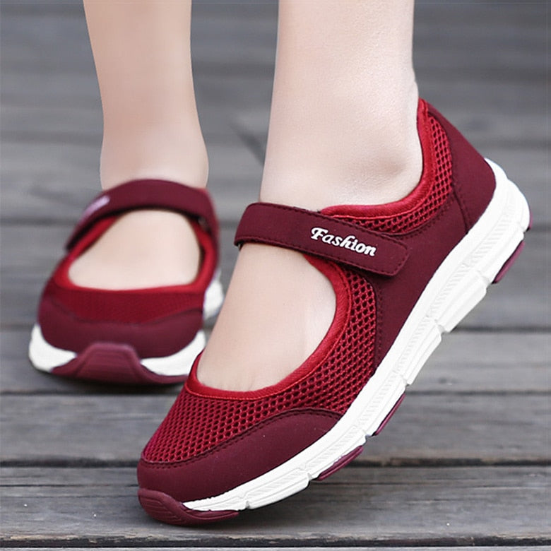 Women's Breathable Vulcanized Sneakers - Lightweight Comfortable Casual Shoes for Walking, Running & Everyday Wear