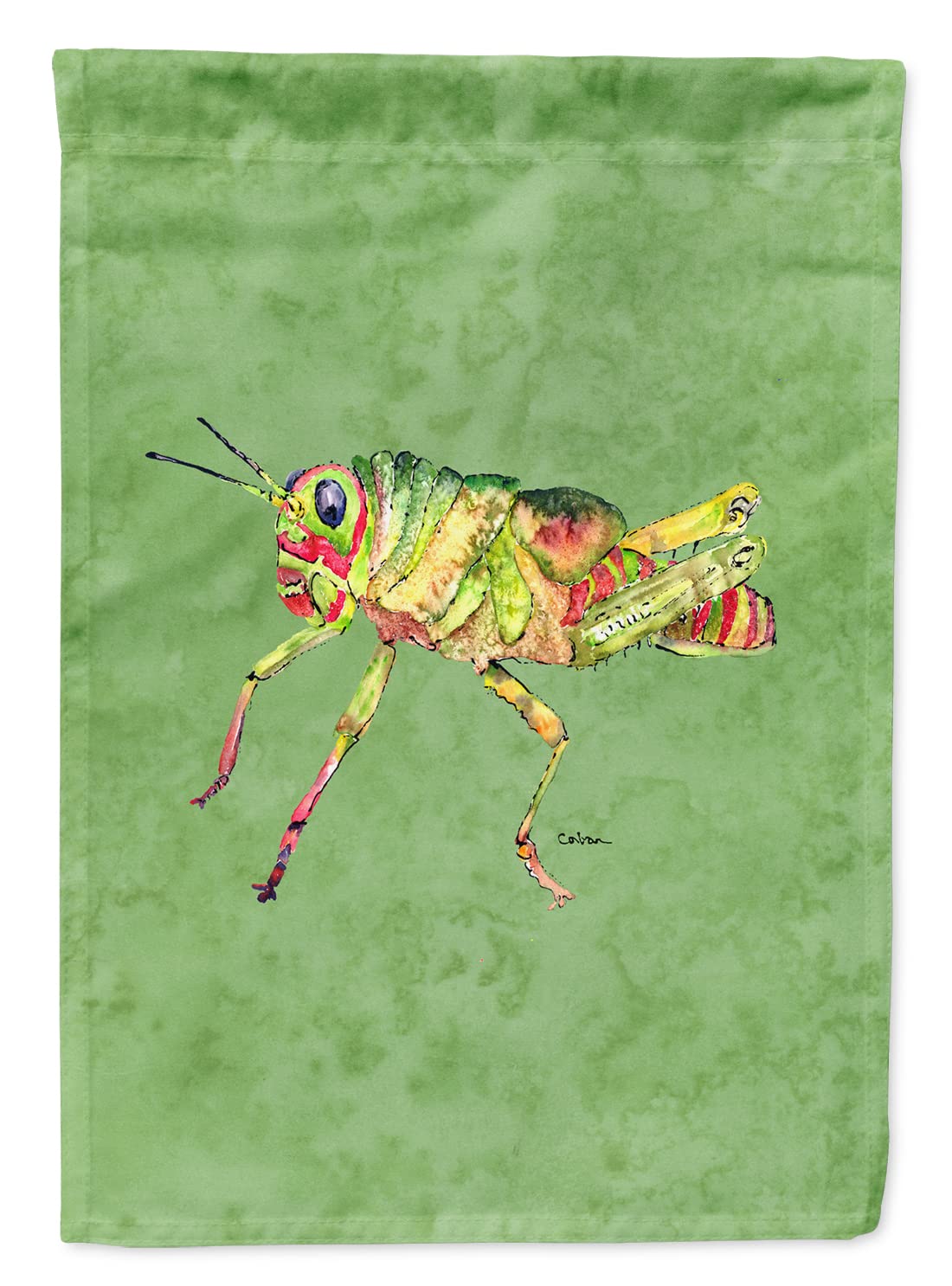 Caroline's Treasures 8848GF Multicolor Grasshopper on Avocado Garden Flag - Decorative Yard Banner for Mailbox, Patio, Flower Beds & Outdoor Decor | Perfect for Spring & Summer Garden Decorations