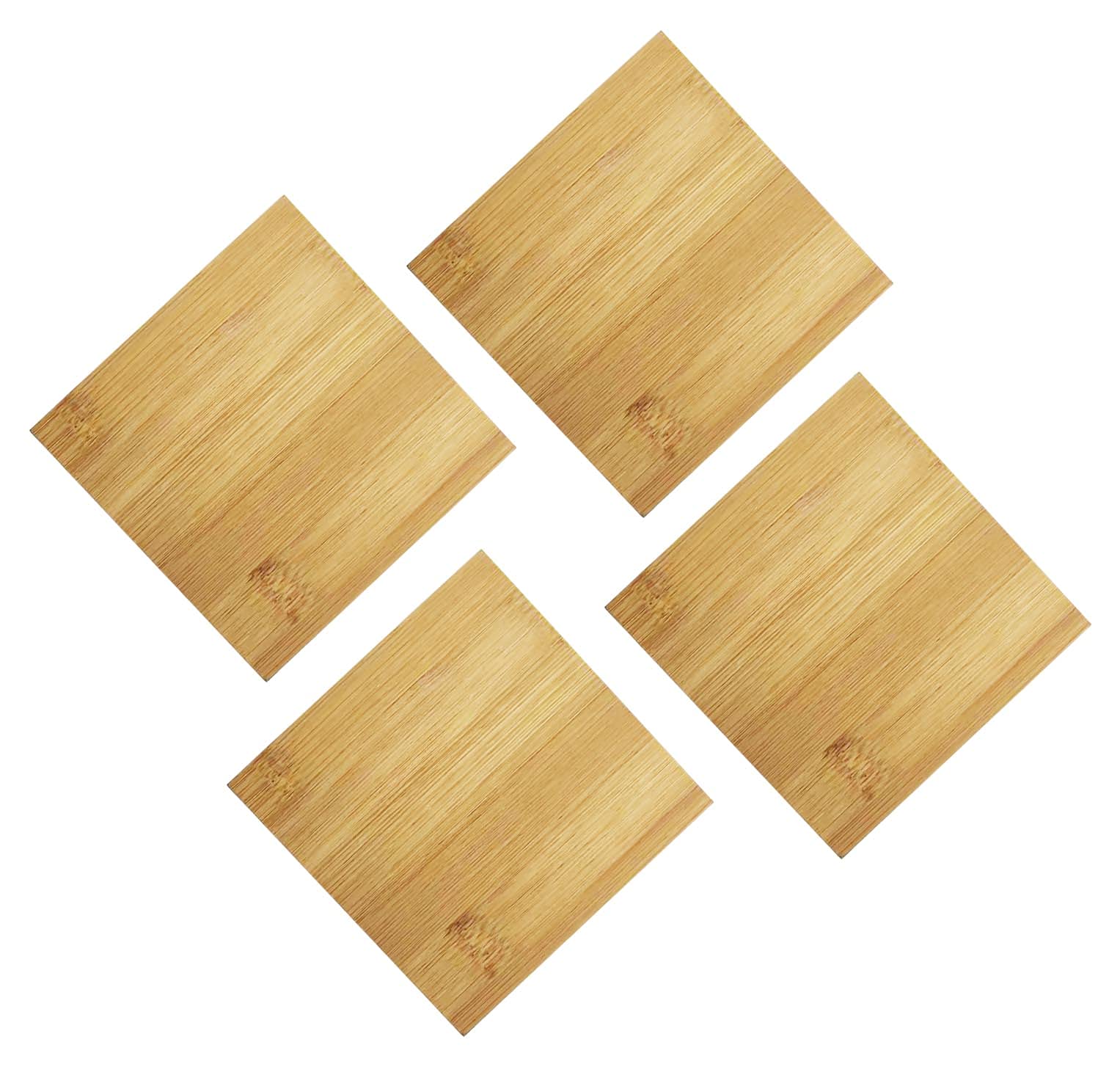Premium Bamboo Hot Pad Set of 4 - 4