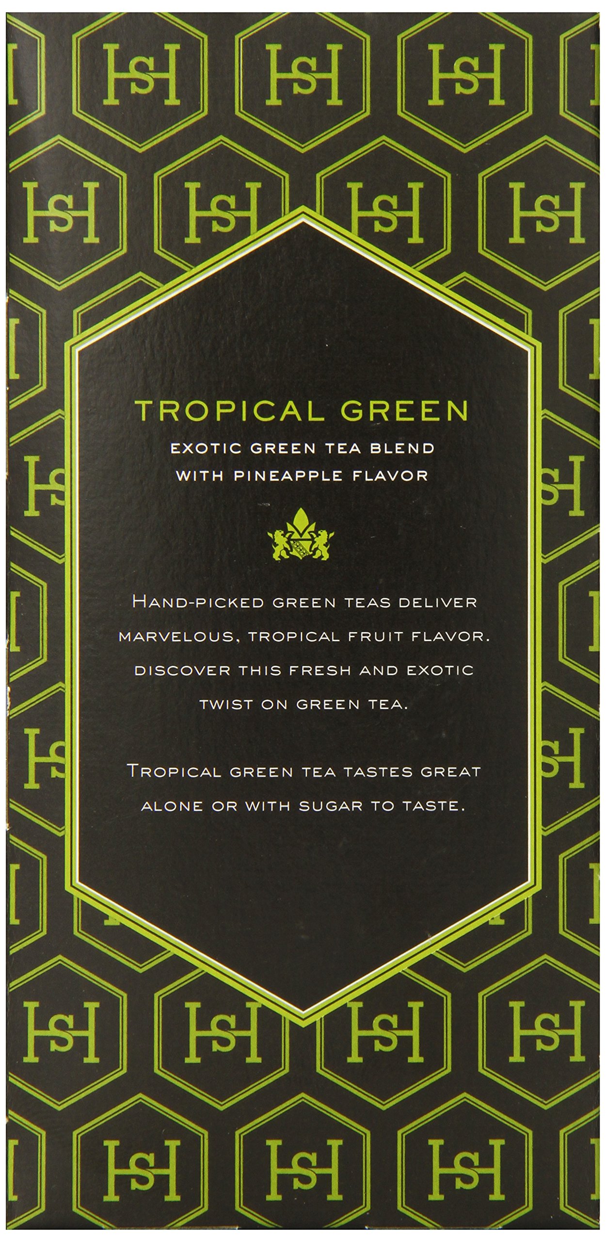 Harney & Sons Tropical Green Tea - 20 Tea Bags | Premium Loose Leaf Tea Blend with Natural Flavors | Perfect for Iced Tea, Afternoon Relaxation & Gifts